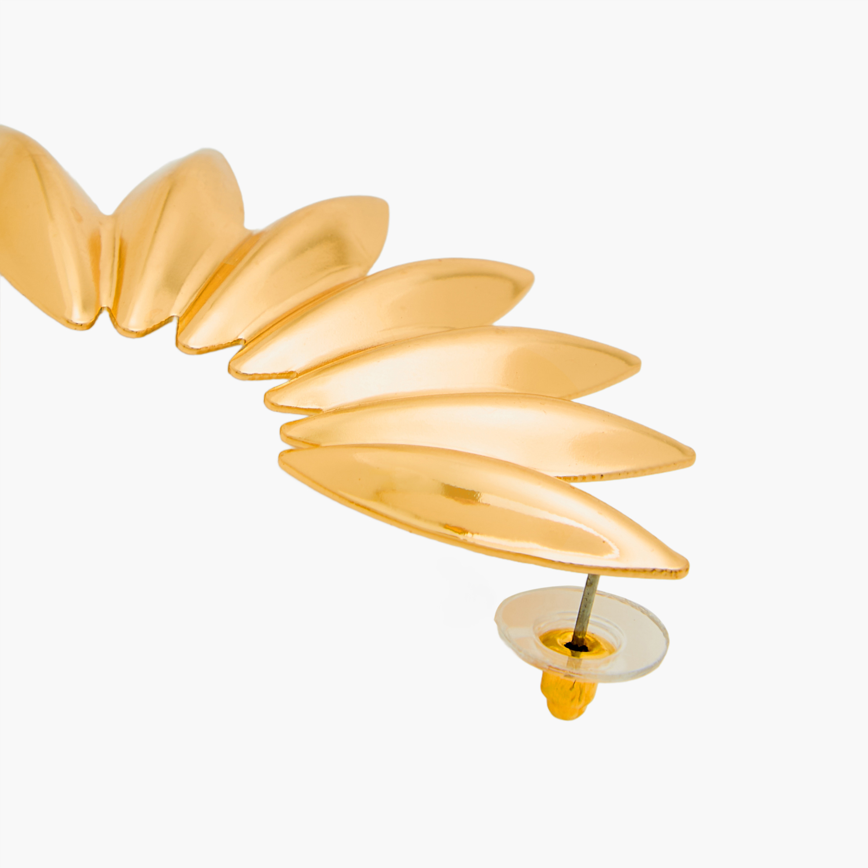 Gold Tone Earrings with Pushback Closure-women-watchesandjewellery-jewellery-earrings-image-6