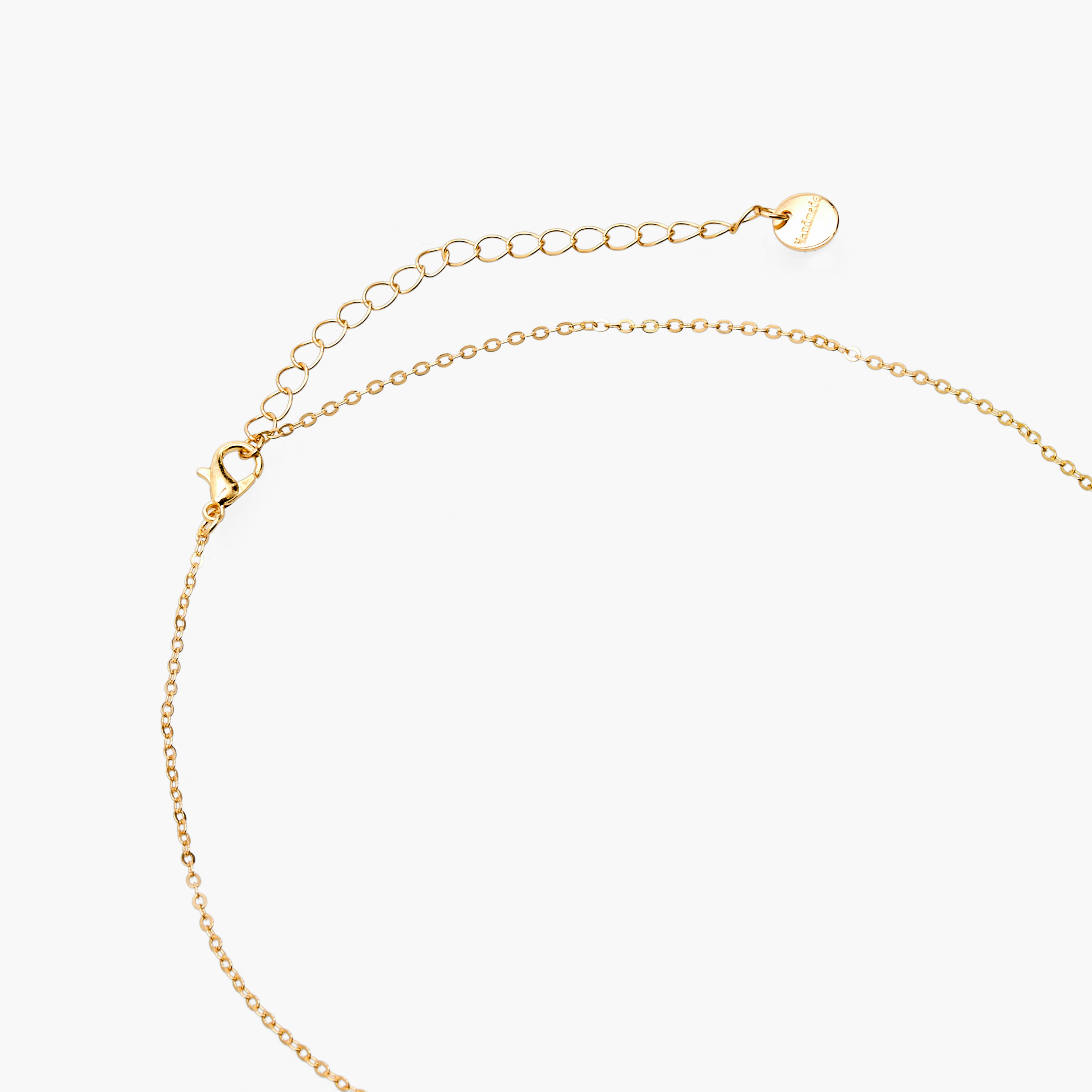 عقد بلون ذهبي بدلاية ومشبك إغلاق-women-watchesandjewellery-jewellery-necklacesandpendants-image-3