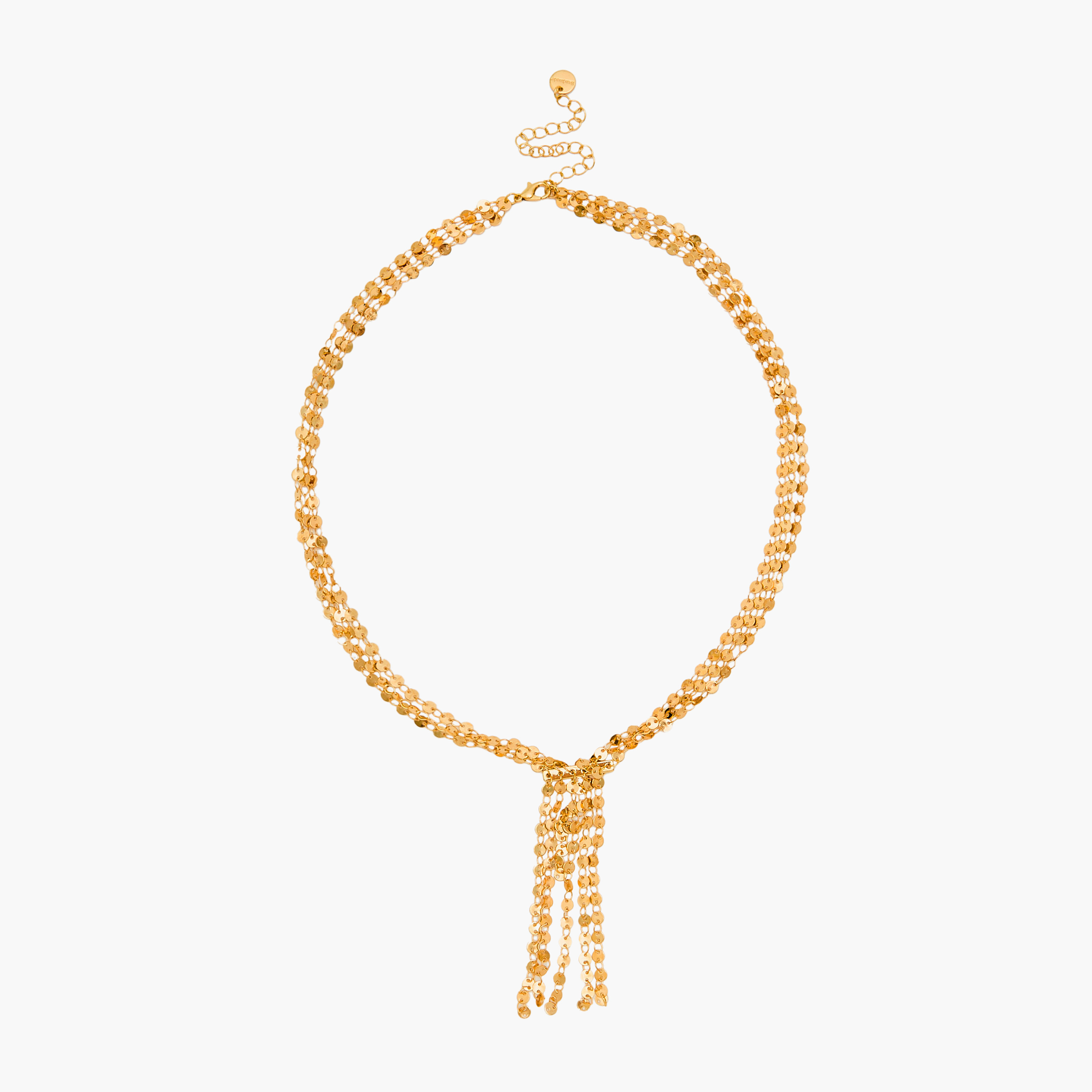 Gold Tone Necklace with Tassle Design-women-watchesandjewellery-jewellery-necklacesandpendants-image-1