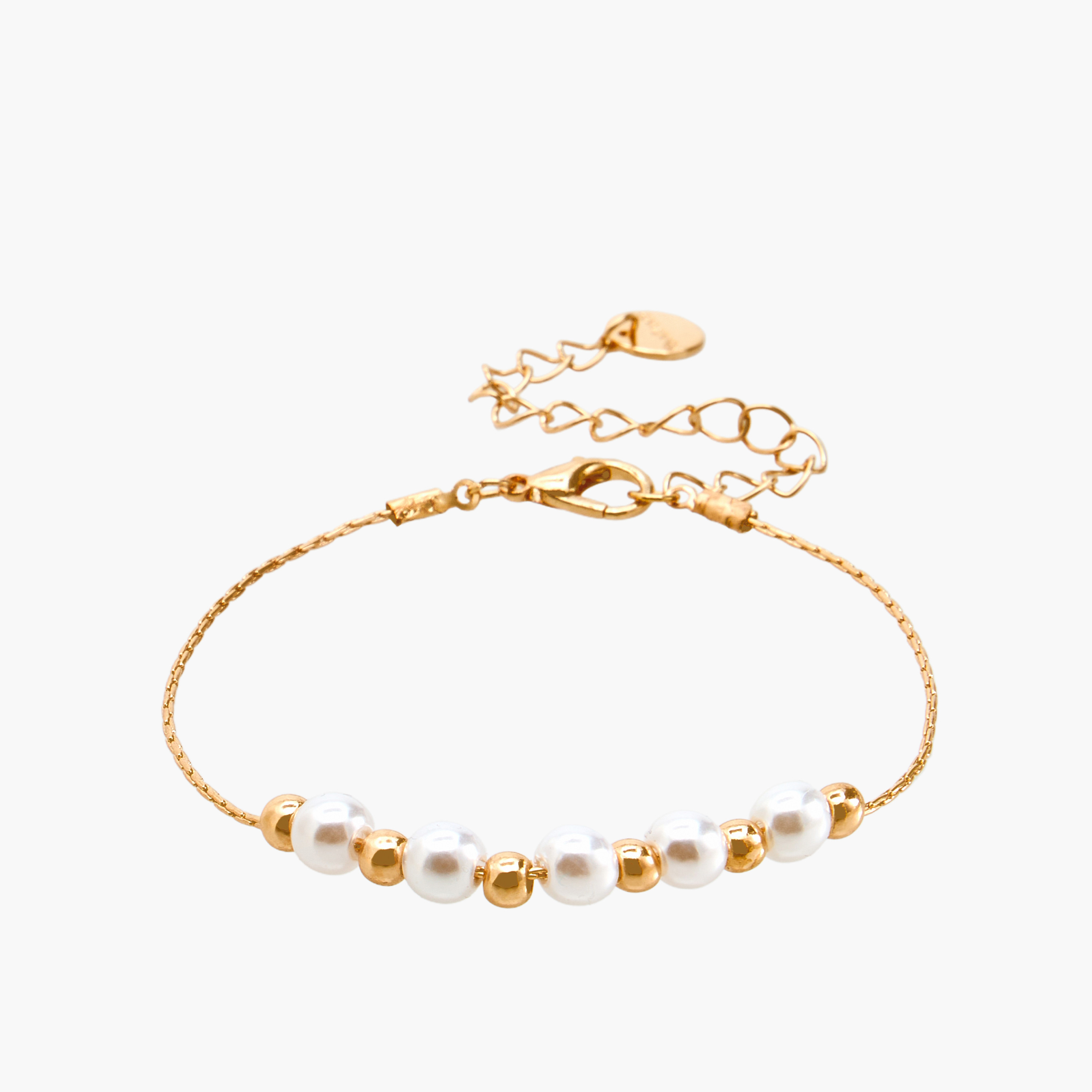 Pack of 6 - Gold Plated Embellished Chain Bracelet-women-watchesandjewellery-jewellery-banglesandbracelets-image-3