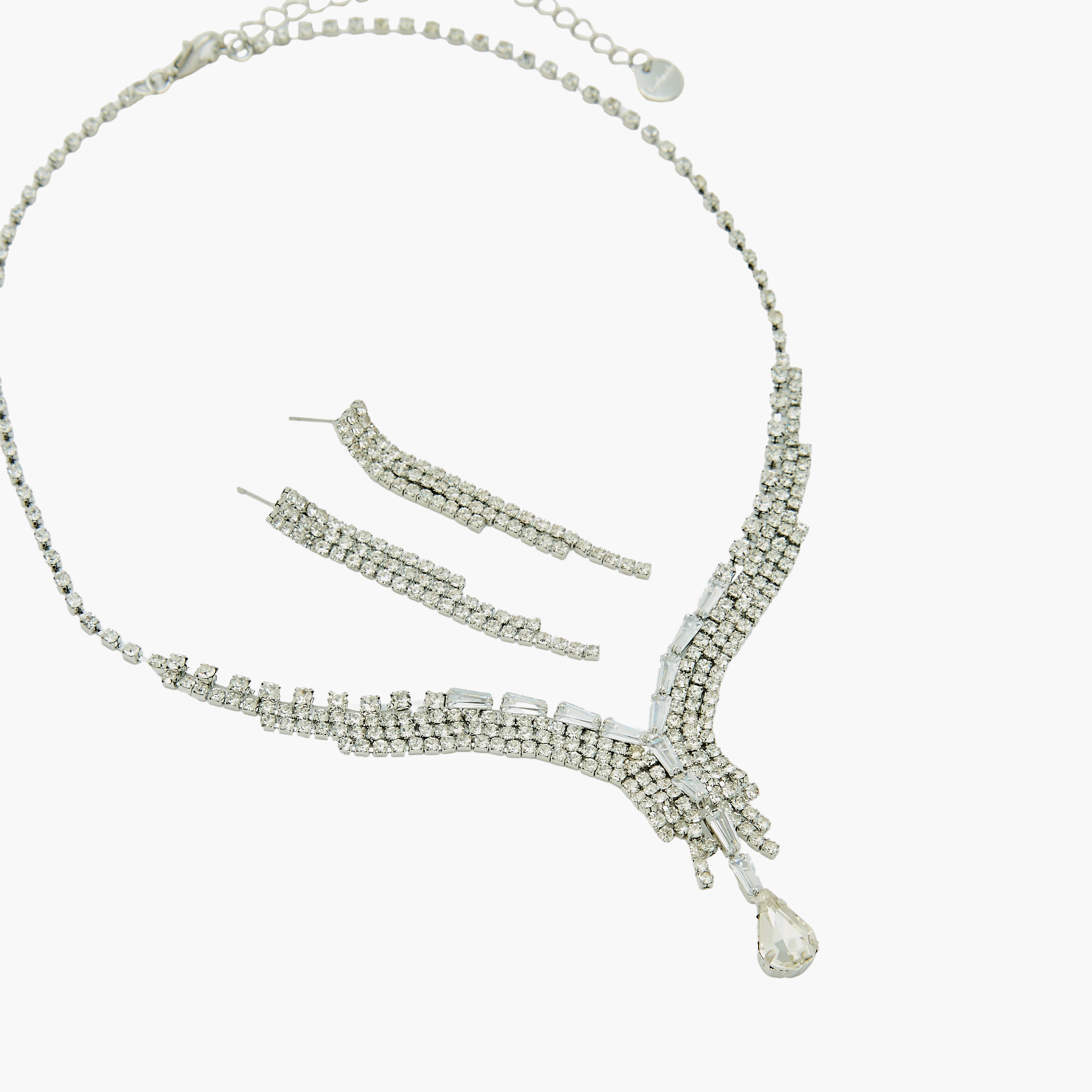 طقم عقد وحلقان مزيّن - قطعتين-girls-accessories-jewellery-image-3