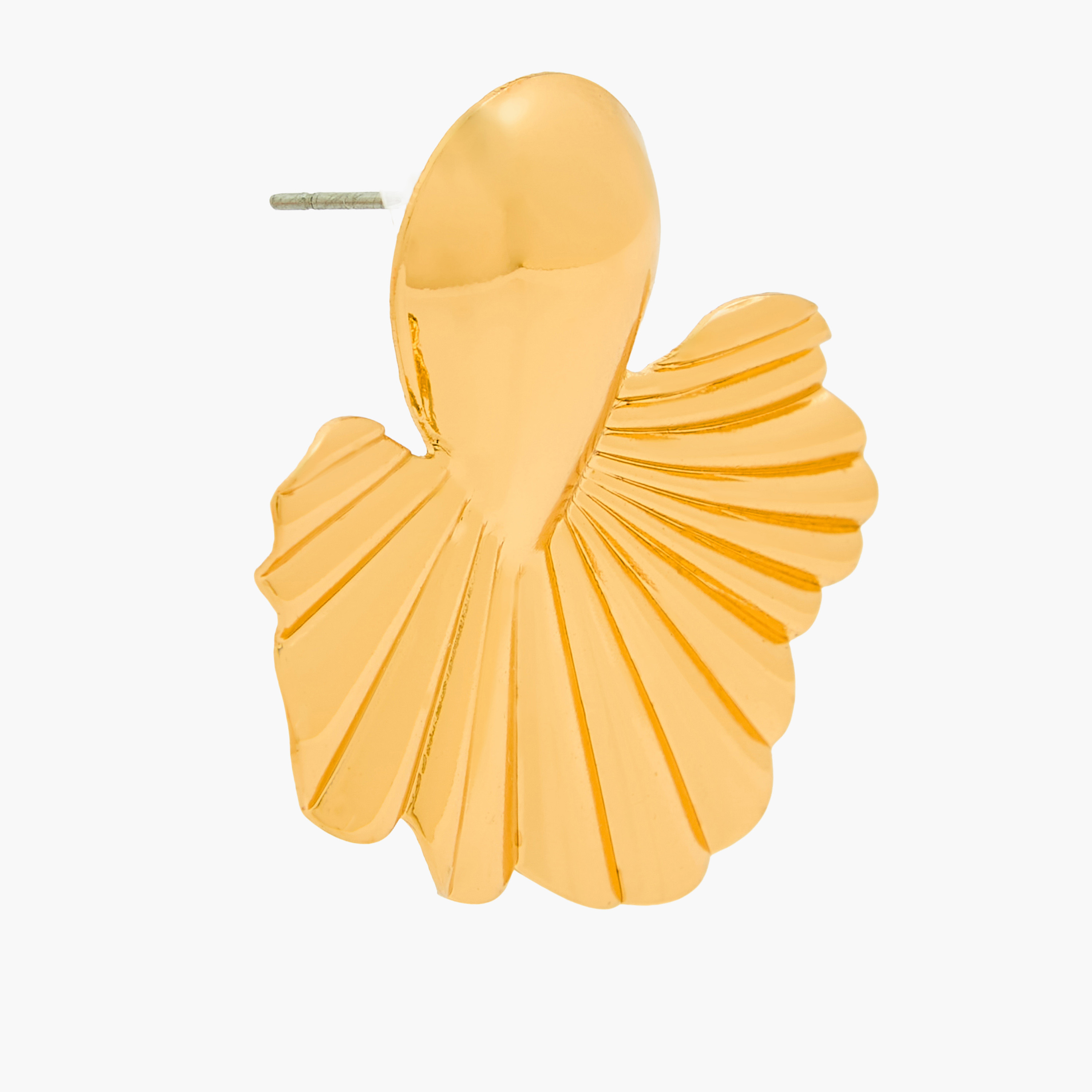 Floral Stud Earring with Pushback Closure-women-watchesandjewellery-jewellery-earrings-image-4
