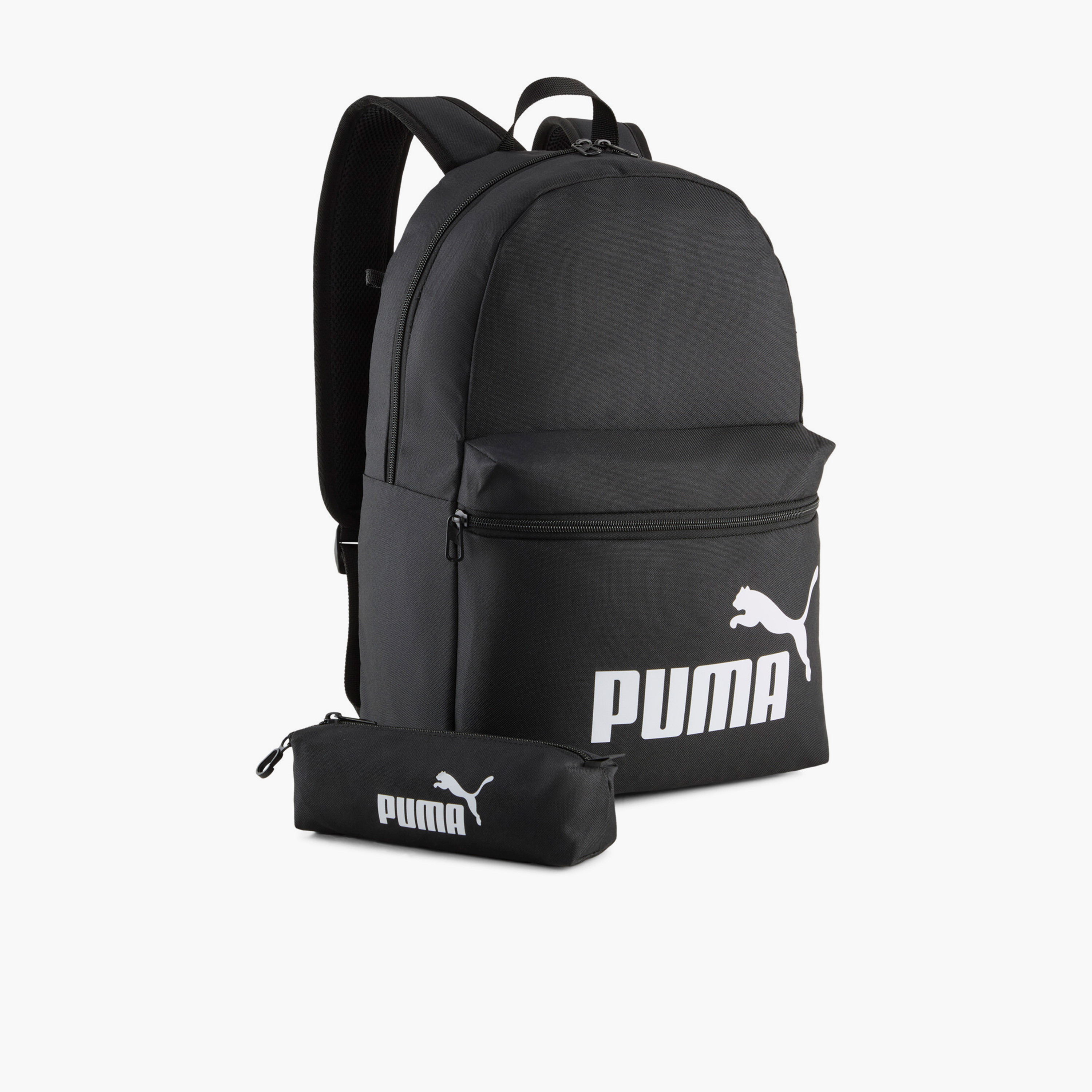 Puma Logo Print Backpack for Kids 8-13 Years with Pencil Pouch-school-bagsandbackpacks-backpacks-image-1