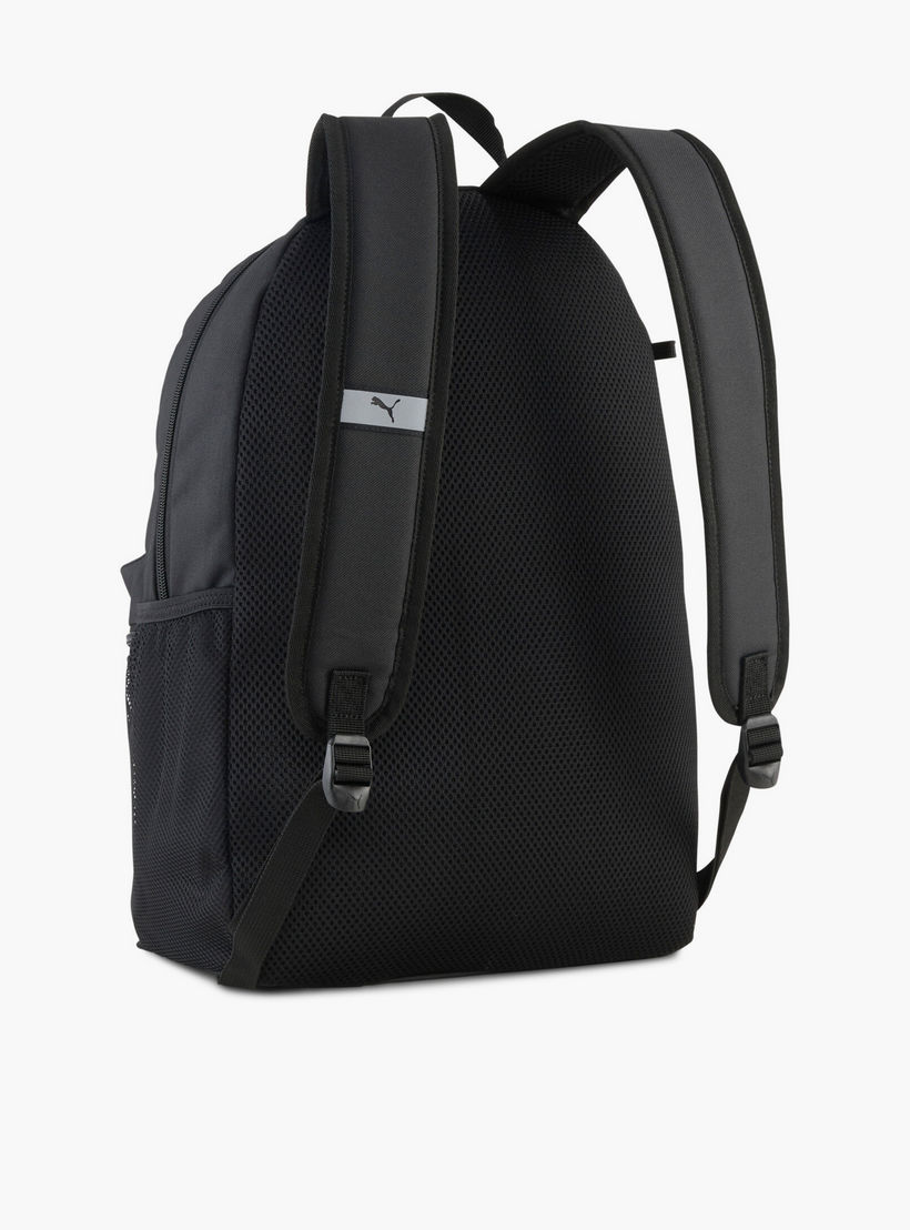 Puma Logo Print Backpack for Kids 8-13 Years with Pencil Pouch-school-bagsandbackpacks-backpacks-image-3