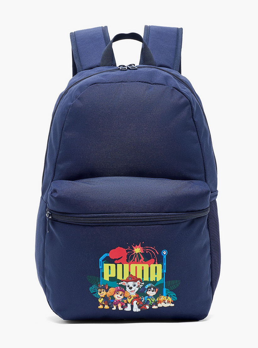 PUMA Logo Print Backpack for Boys 5-13 Years with Lunch Bag and Pouch-school-bagsandbackpacks-backpacks-image-2