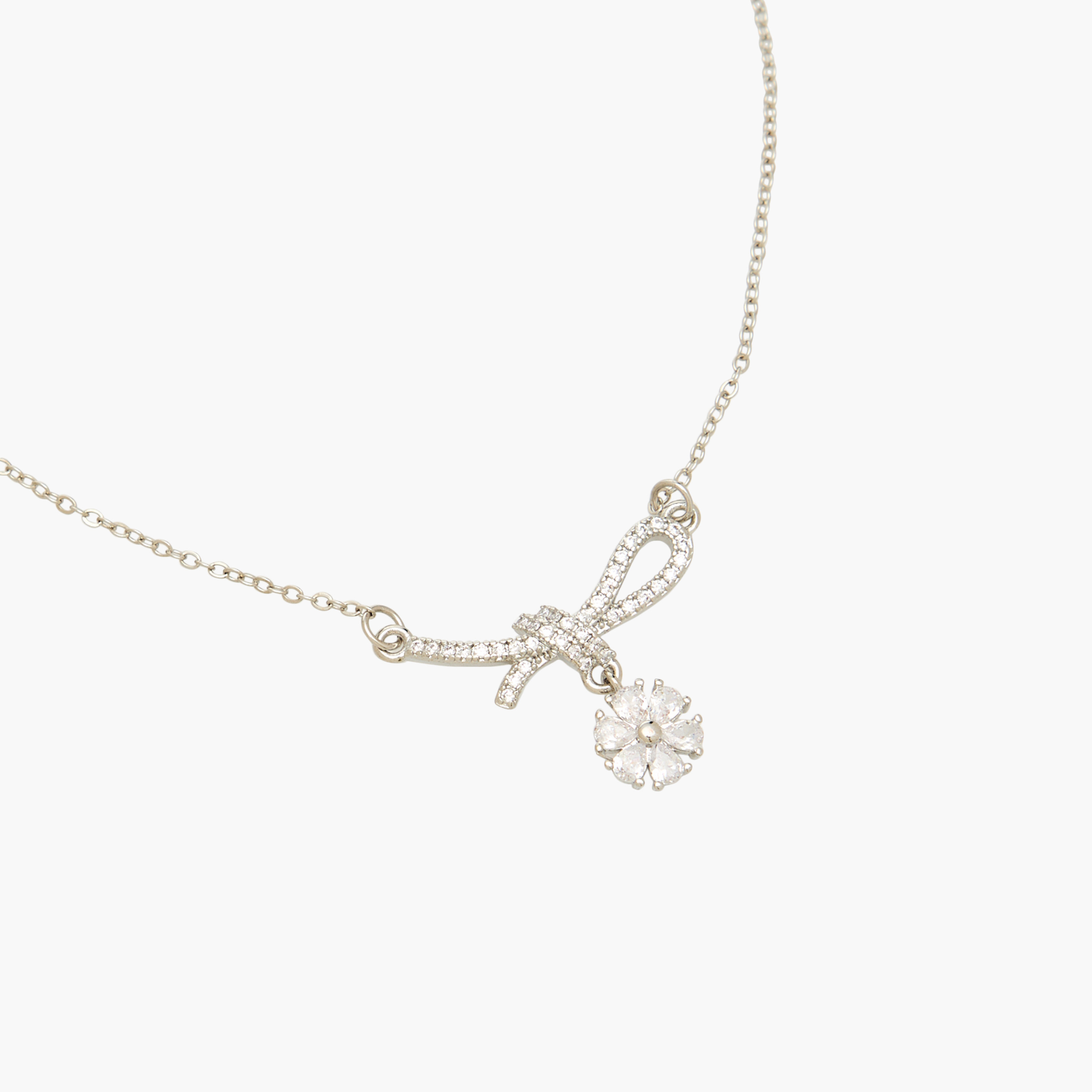 عقد بدلاية فيونكة وحجر زيركون-women-watchesandjewellery-jewellery-necklacesandpendants-image-2