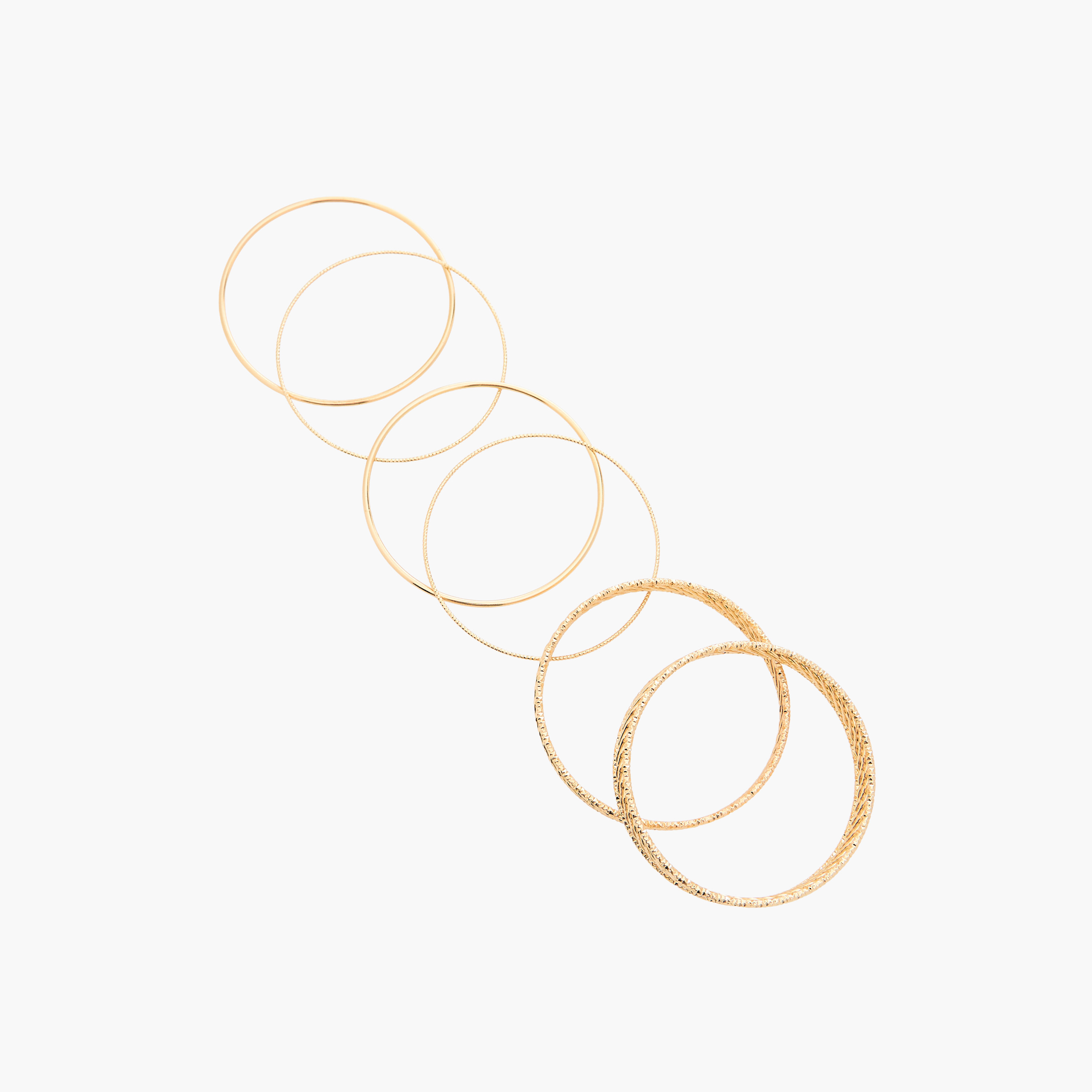 Pack of 6 Gold Tone Assorted Bangle-women-watchesandjewellery-jewellery-banglesandbracelets-image-8