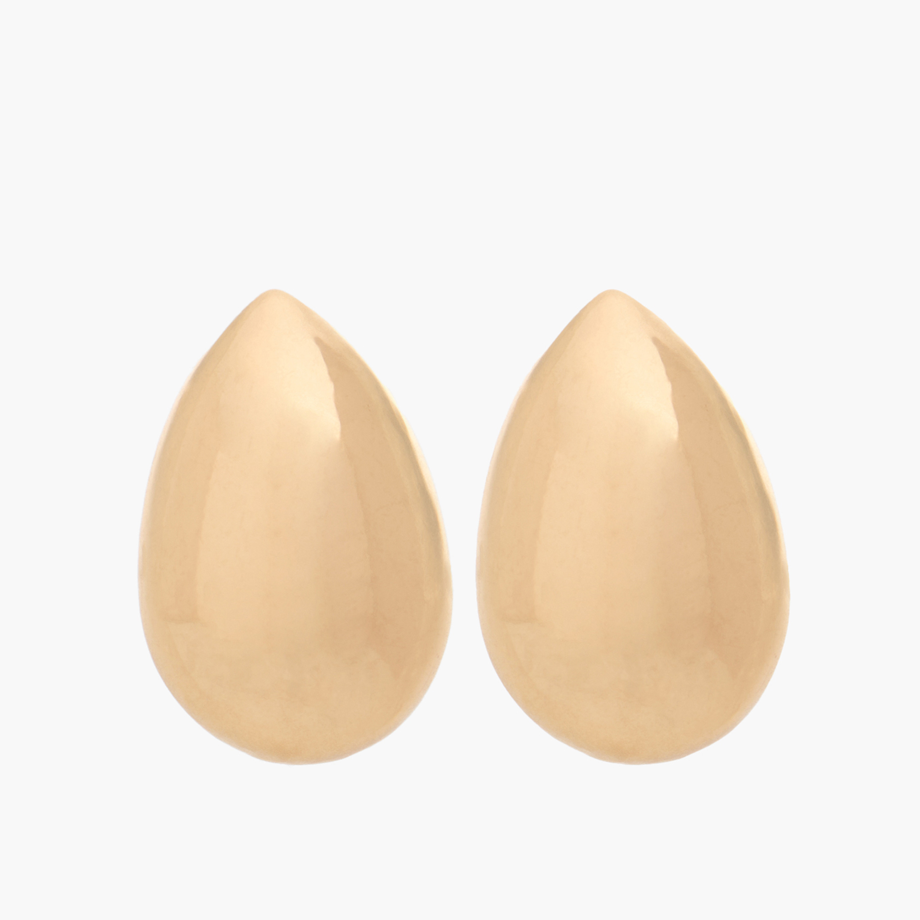 Gold Tone Teardrop Earrings with Pushback Closure-women-watchesandjewellery-jewellery-earrings-image-1