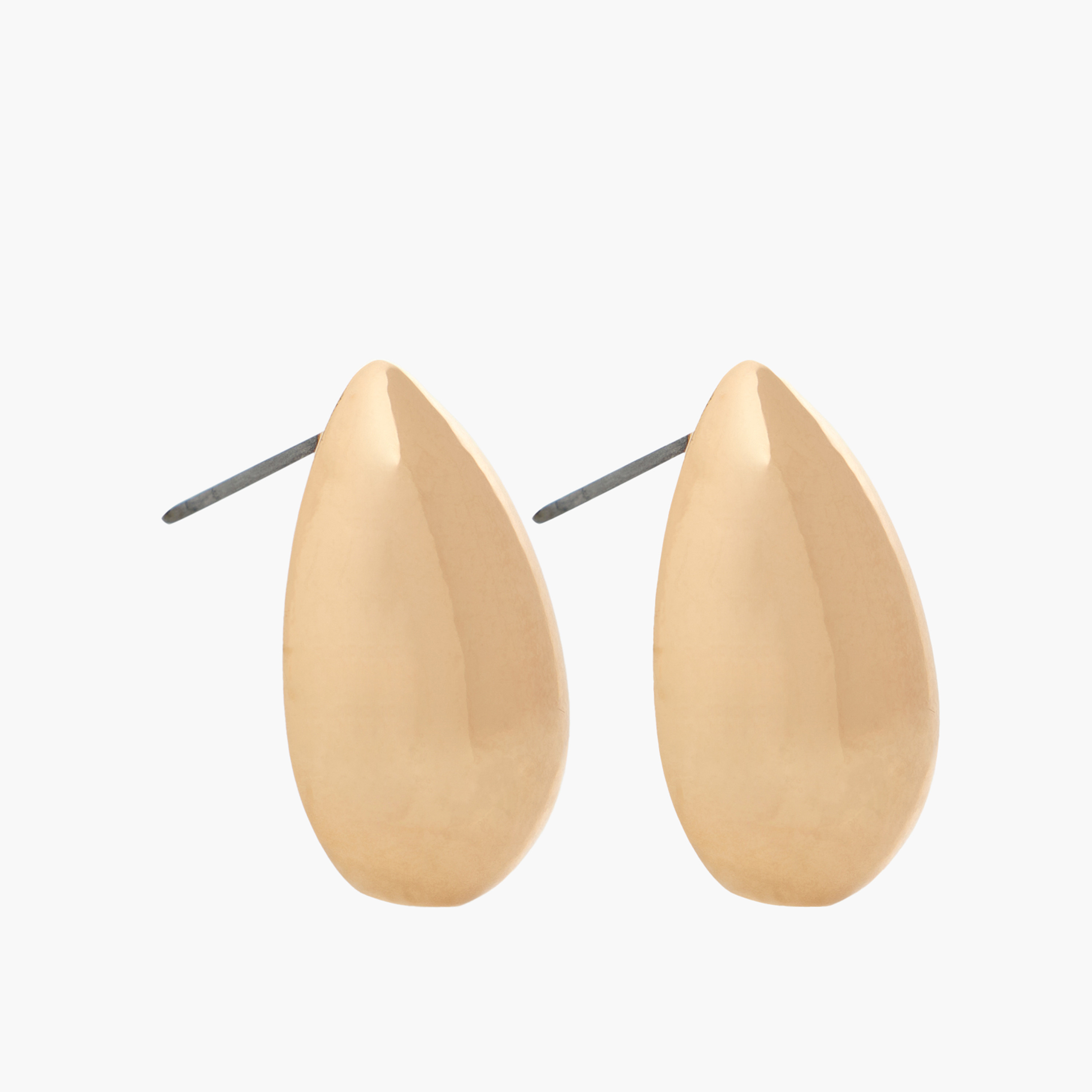 Gold Tone Teardrop Earrings with Pushback Closure-women-watchesandjewellery-jewellery-earrings-image-2