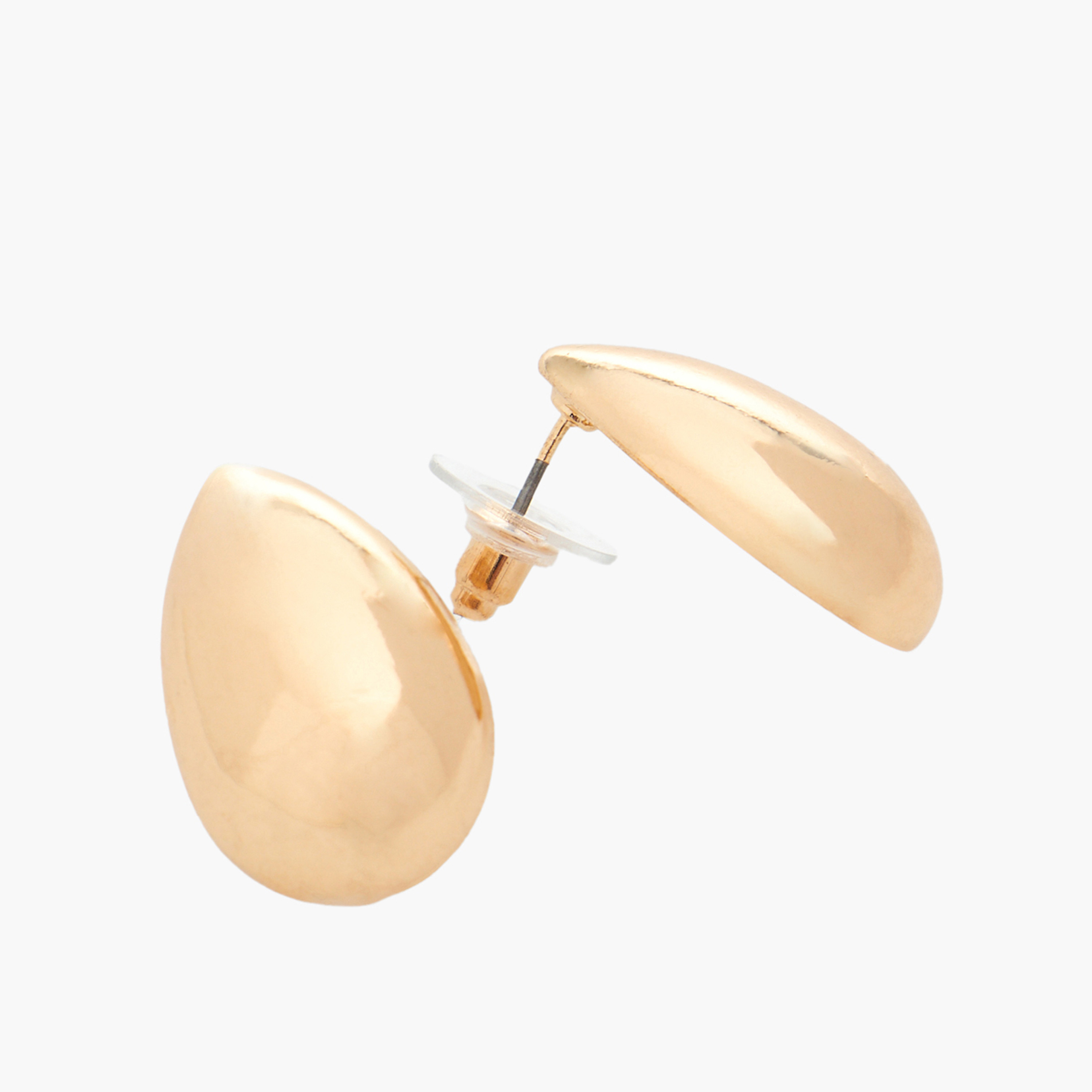 Gold Tone Teardrop Earrings with Pushback Closure-women-watchesandjewellery-jewellery-earrings-image-4