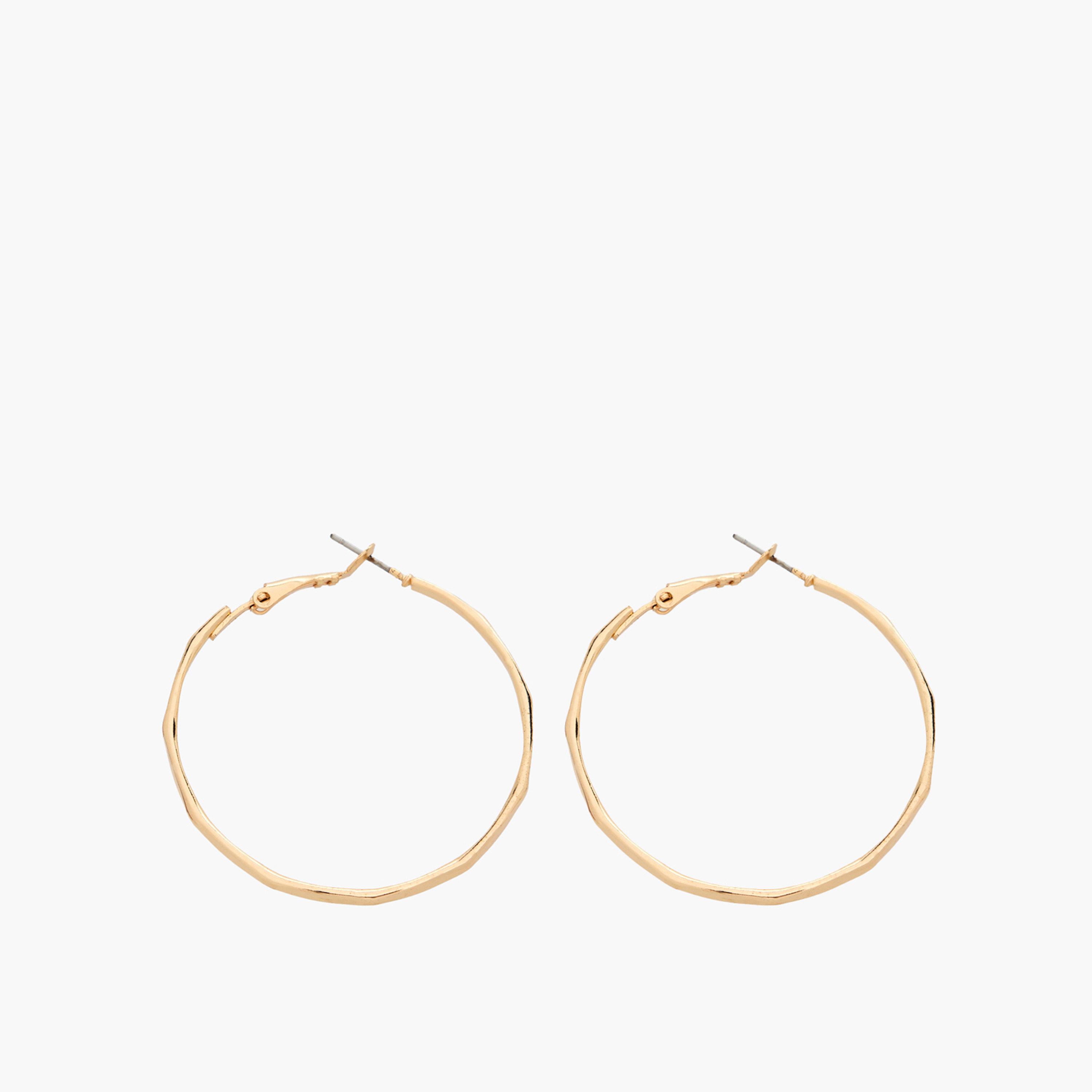 Pack of 3 Gold Tone Assorted Hoop Earrings with Hinged Closure-women-watchesandjewellery-jewellery-earrings-image-2