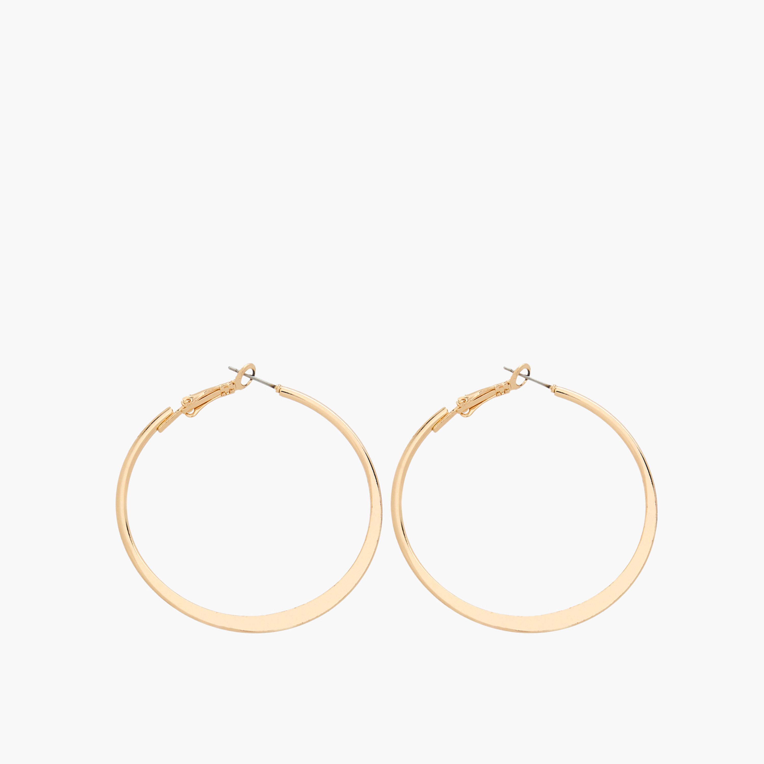 Pack of 3 Gold Tone Assorted Hoop Earrings with Hinged Closure-women-watchesandjewellery-jewellery-earrings-image-9