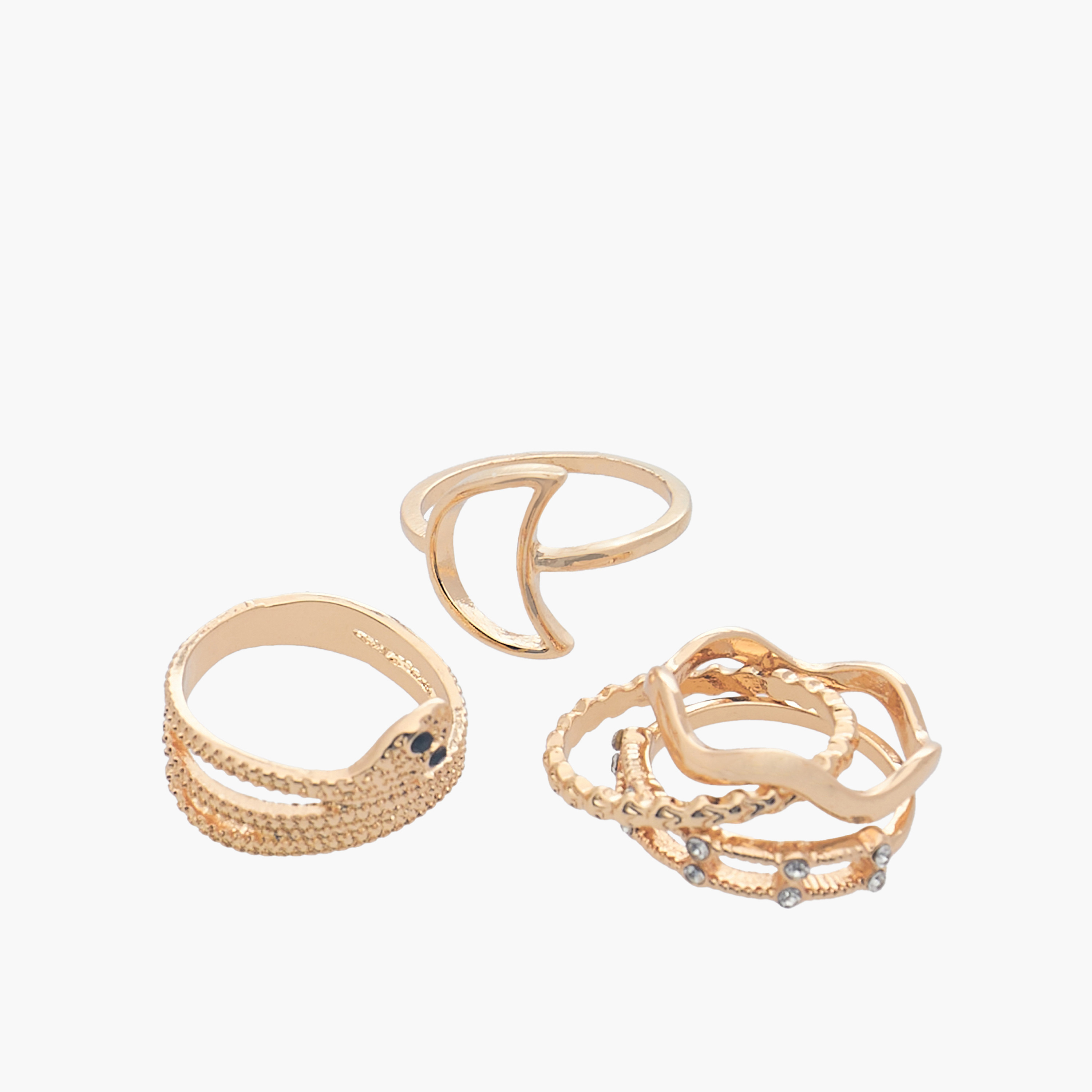 خواتم ميتاليك - طقم من 13 قطعة-women-watchesandjewellery-jewellery-rings-image-2