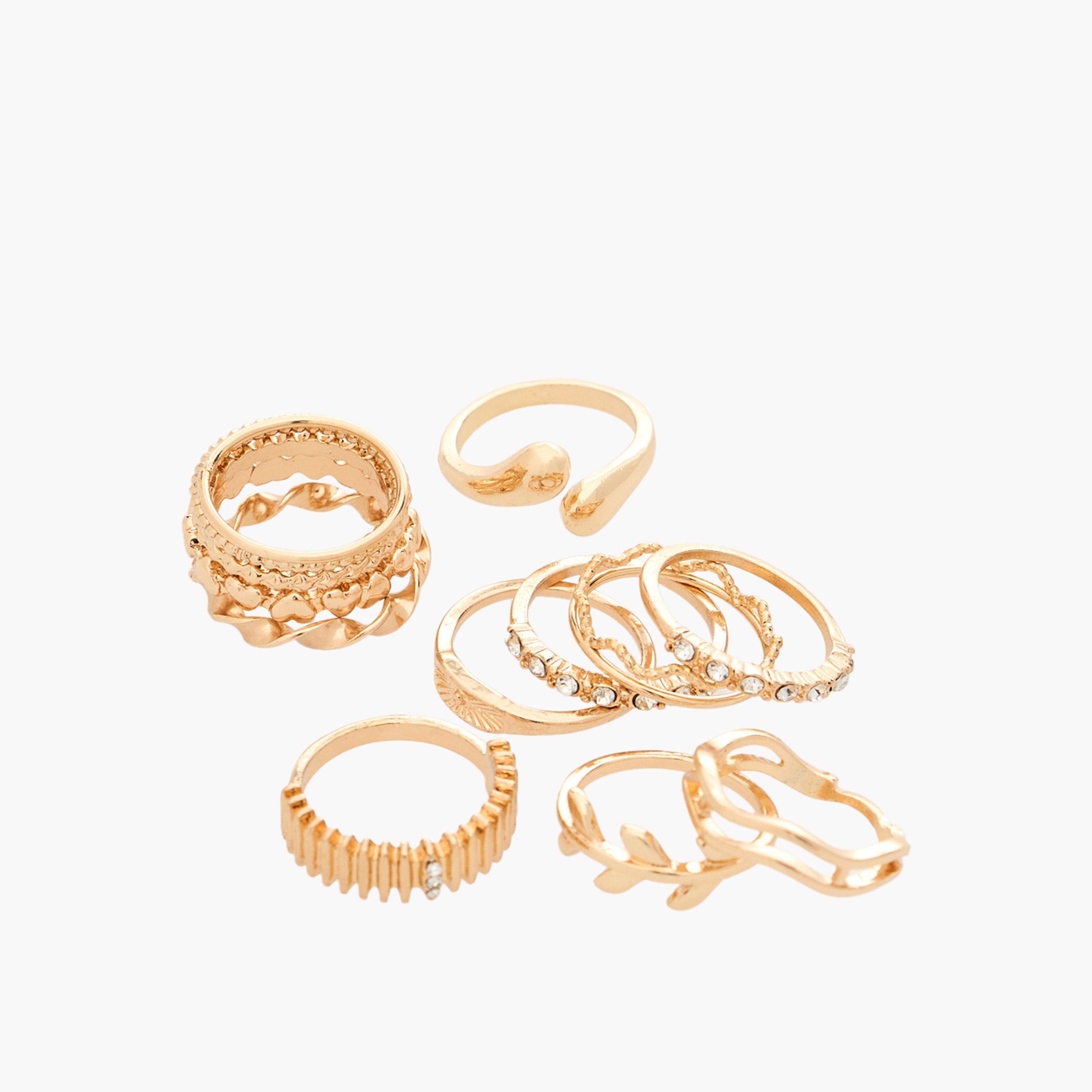 خواتم ميتالك - 13 قطعة-women-watchesandjewellery-jewellery-rings-image-2