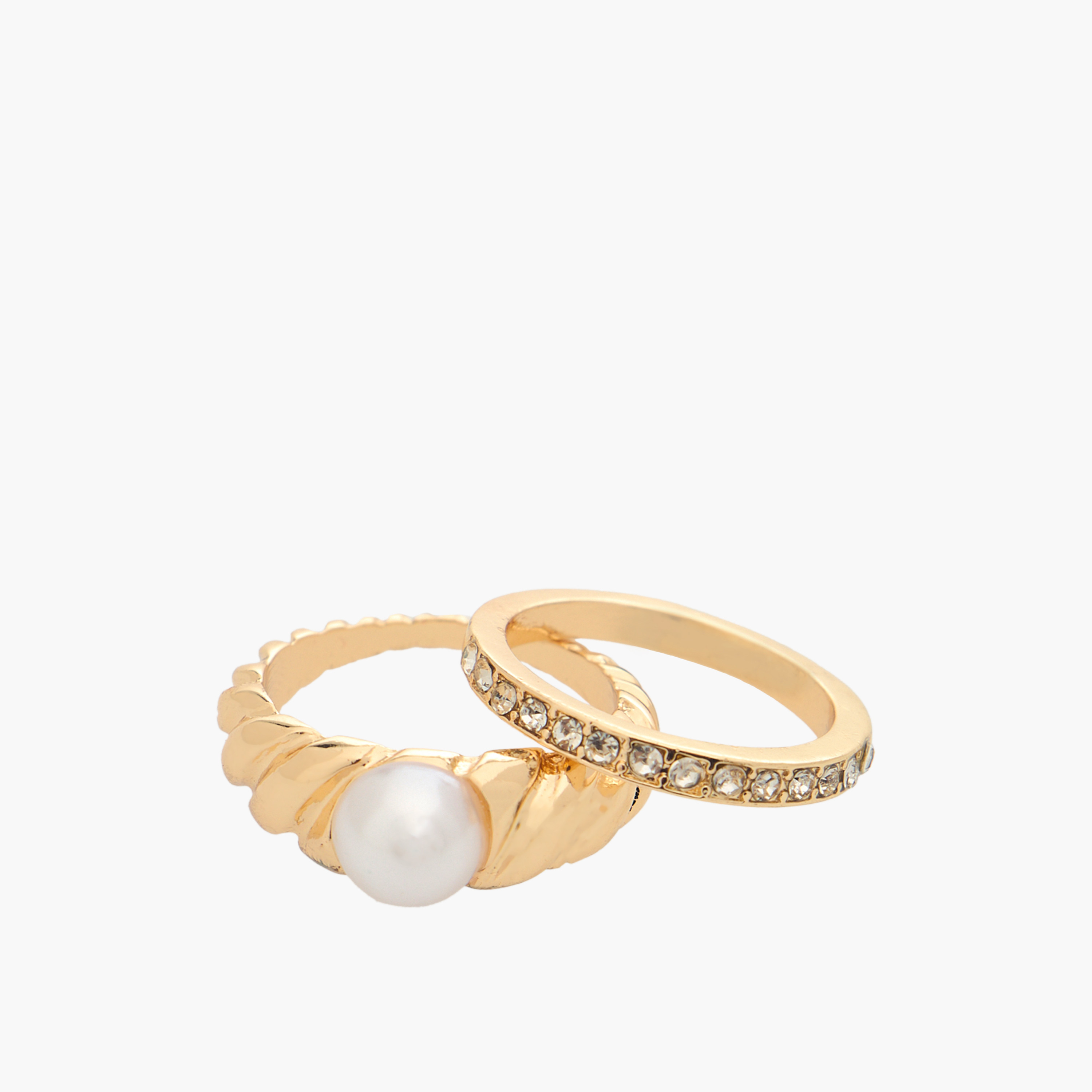 خواتم ميتالك مزينة  - 5 قطع-women-watchesandjewellery-jewellery-rings-image-3