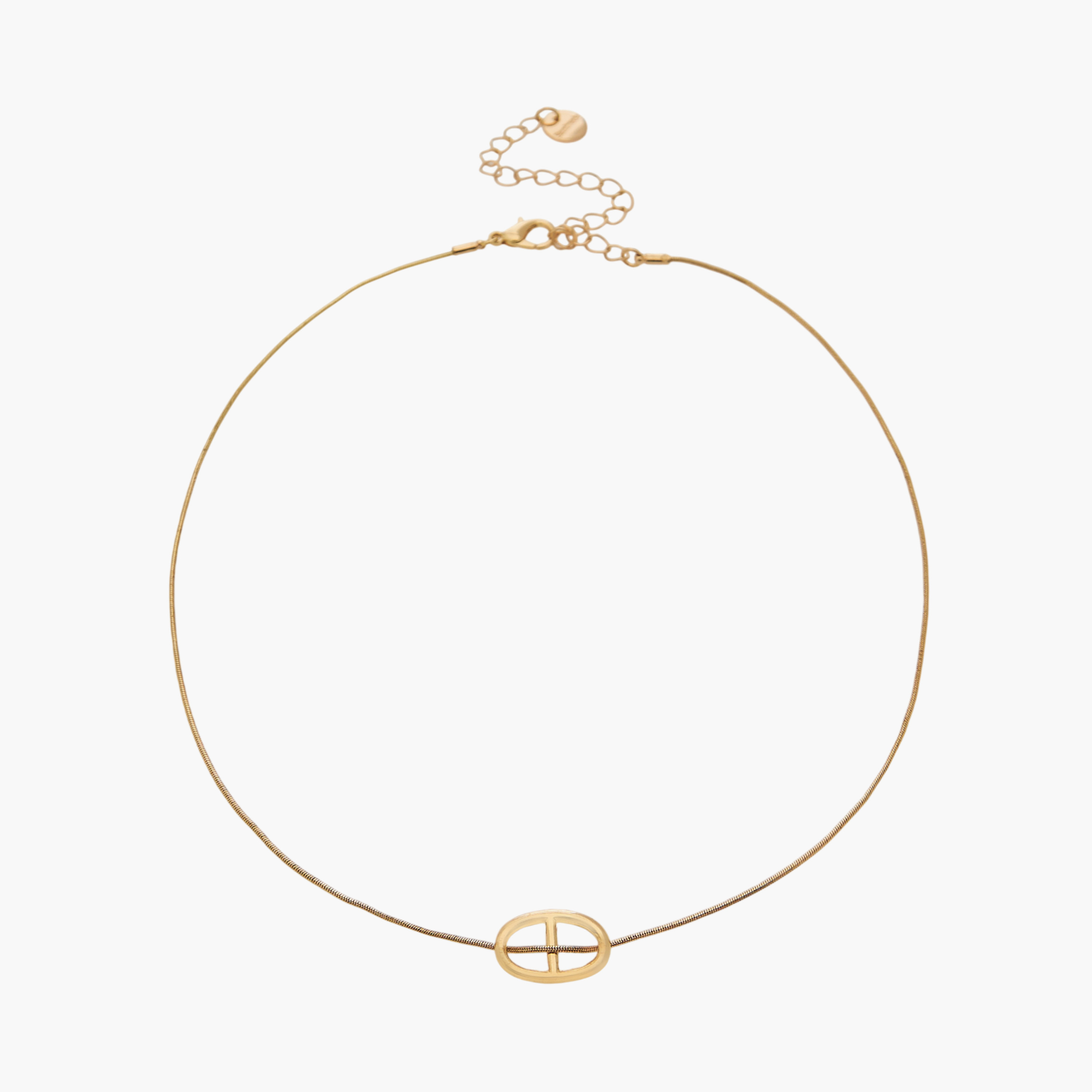 طقم عقد وحلقان بتصميم هندسي - قطعتين-girls-accessories-jewellery-image-2