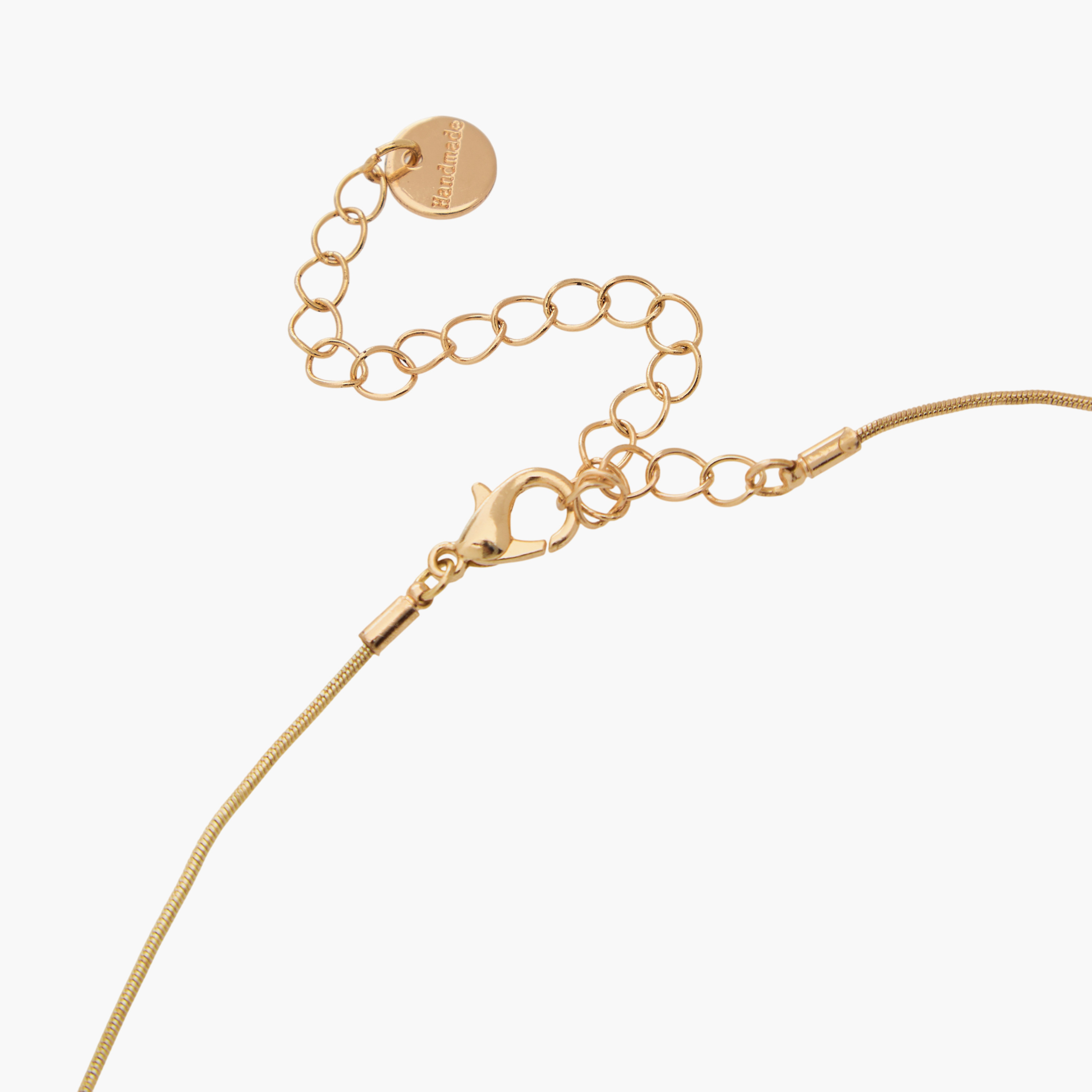 طقم عقد وحلقان بتصميم هندسي - قطعتين-girls-accessories-jewellery-image-4