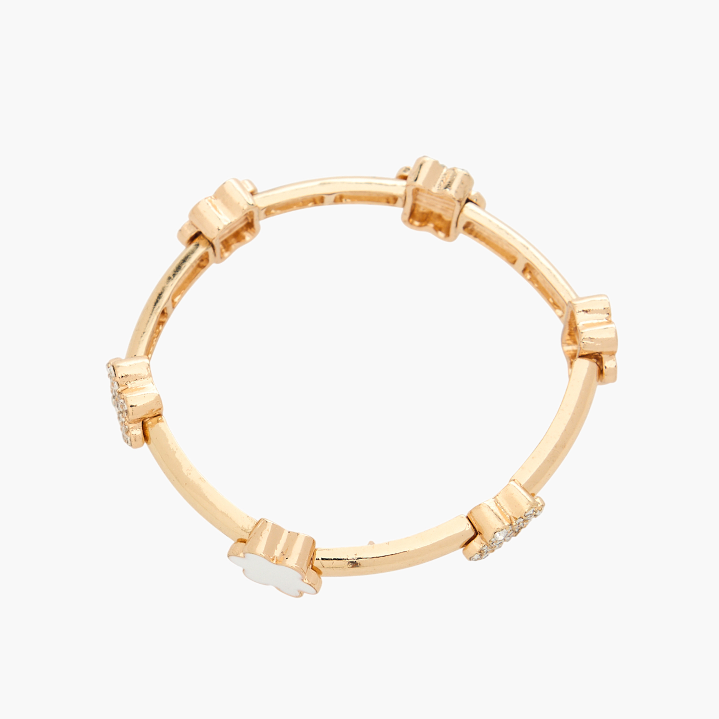 Gold Tone Embellished Bracelet-women-watchesandjewellery-jewellery-banglesandbracelets-image-1