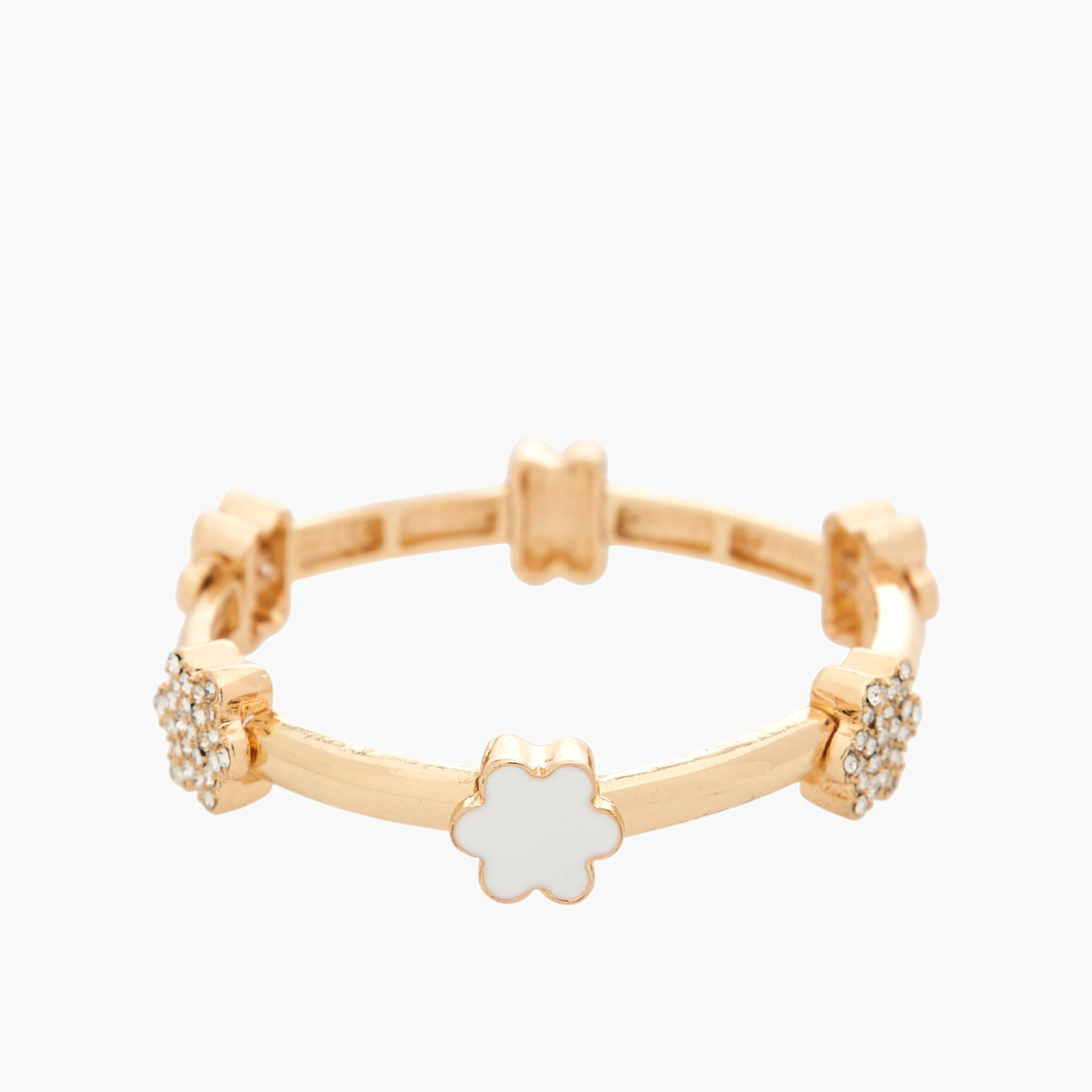 Gold Tone Embellished Bracelet-women-watchesandjewellery-jewellery-banglesandbracelets-image-2