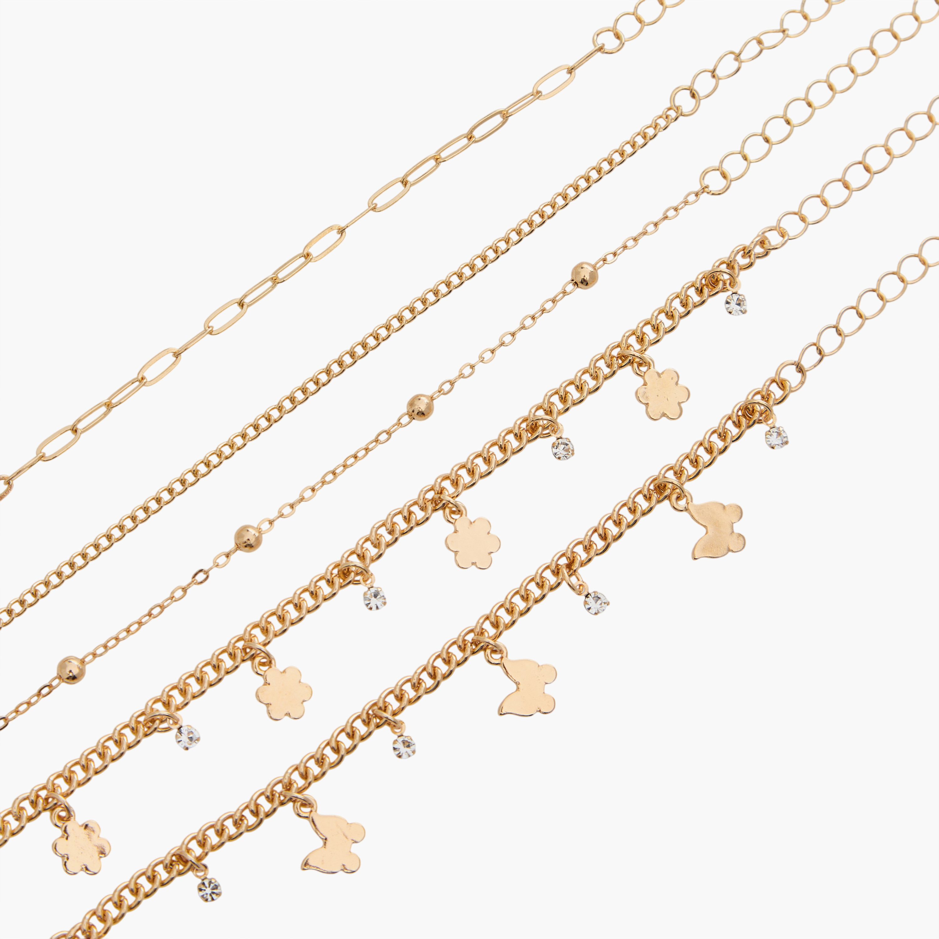 Pack of 5 Gold Tone Assorted Bracelet-women-watchesandjewellery-jewellery-banglesandbracelets-image-13