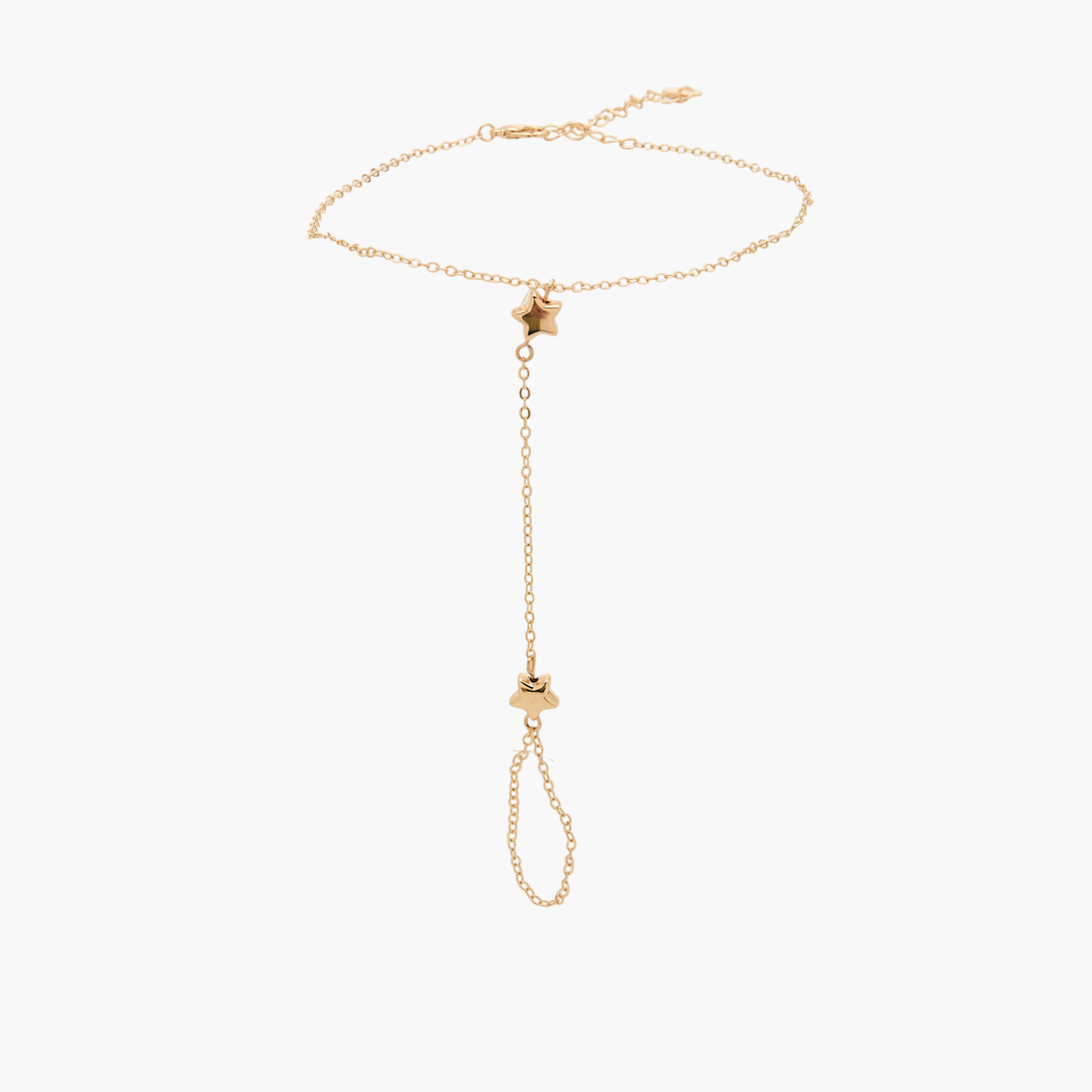 Gold Tone Star Design Anklet-women-watchesandjewellery-jewellery-anklets-image-2