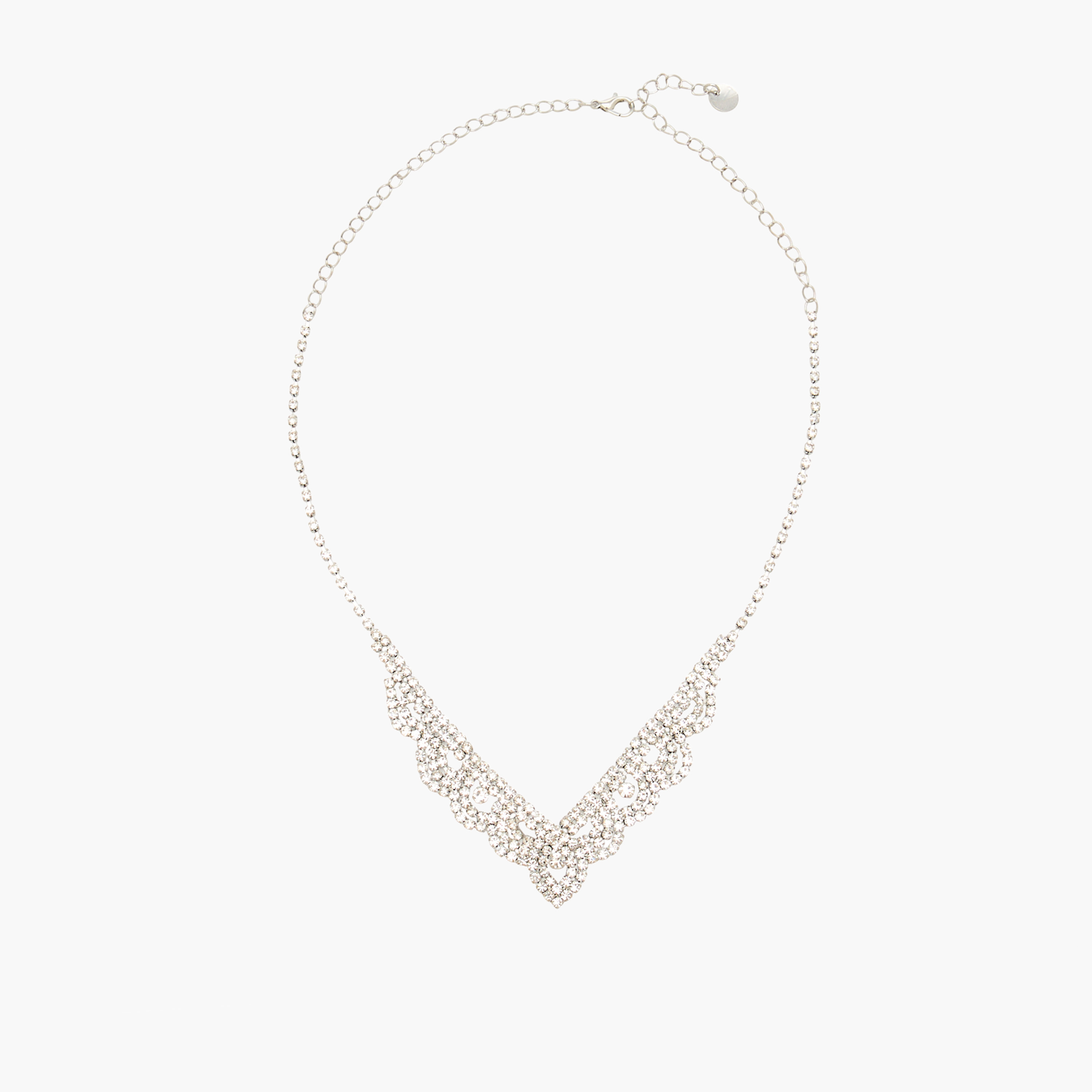 Set of 2 - Stone Embellished Necklace and Earrings-girls-accessories-jewellery-image-2