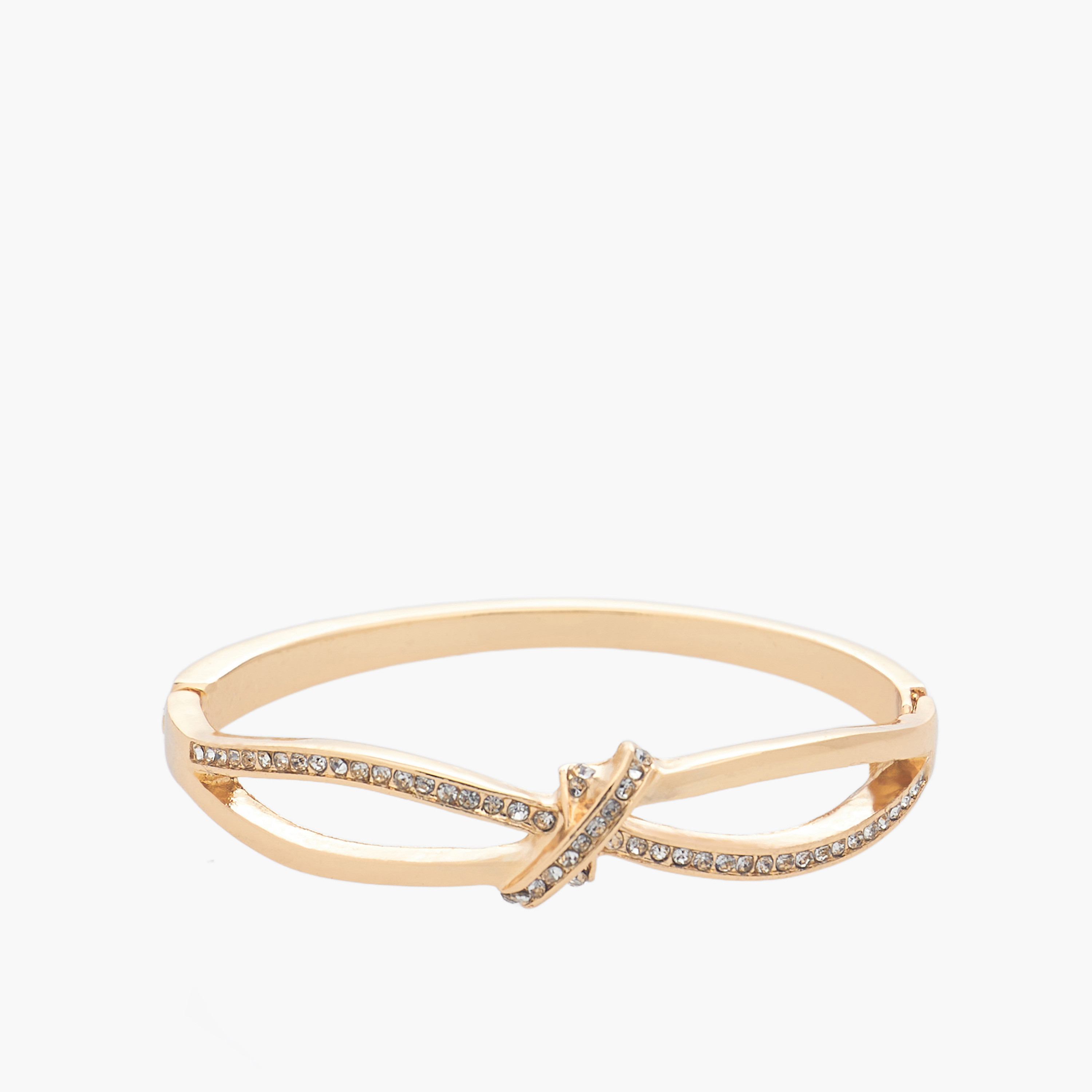 Gold Tone Embellished Bracelet-women-watchesandjewellery-jewellery-banglesandbracelets-image-1