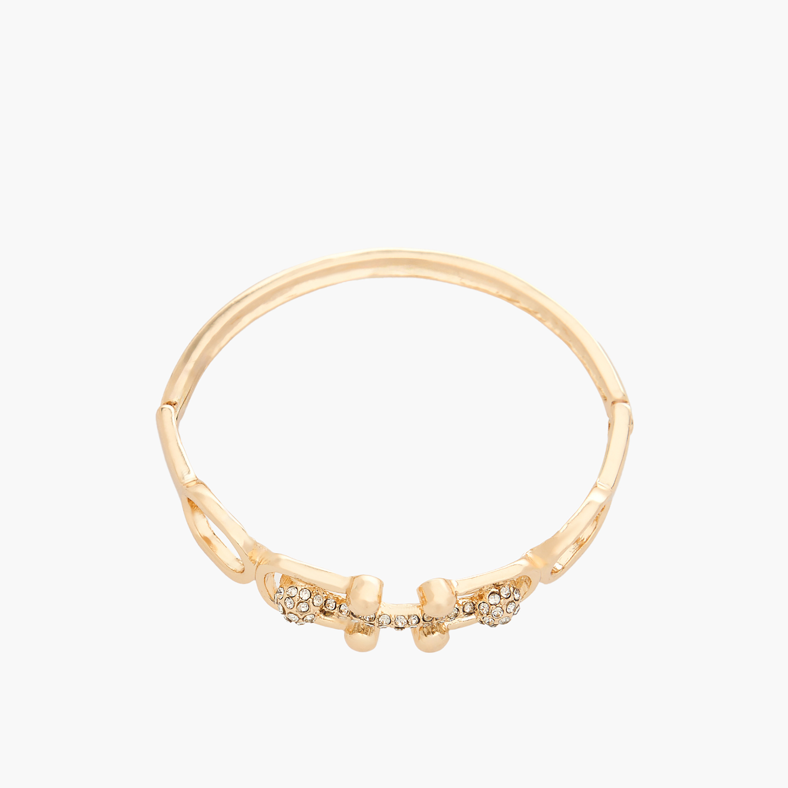Gold Tone Embellished Bracelet-women-watchesandjewellery-jewellery-banglesandbracelets-image-2