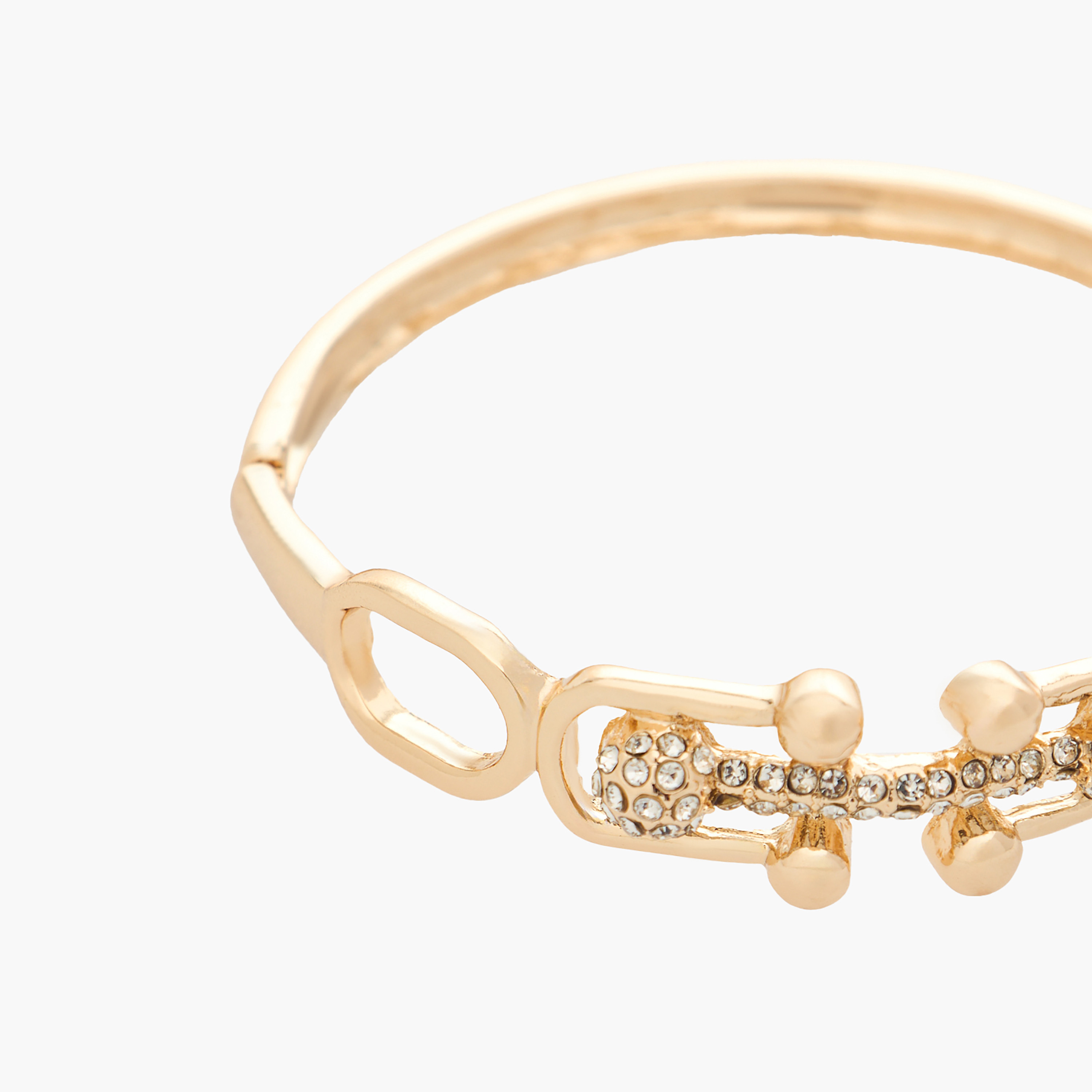 Gold Tone Embellished Bracelet-women-watchesandjewellery-jewellery-banglesandbracelets-image-3