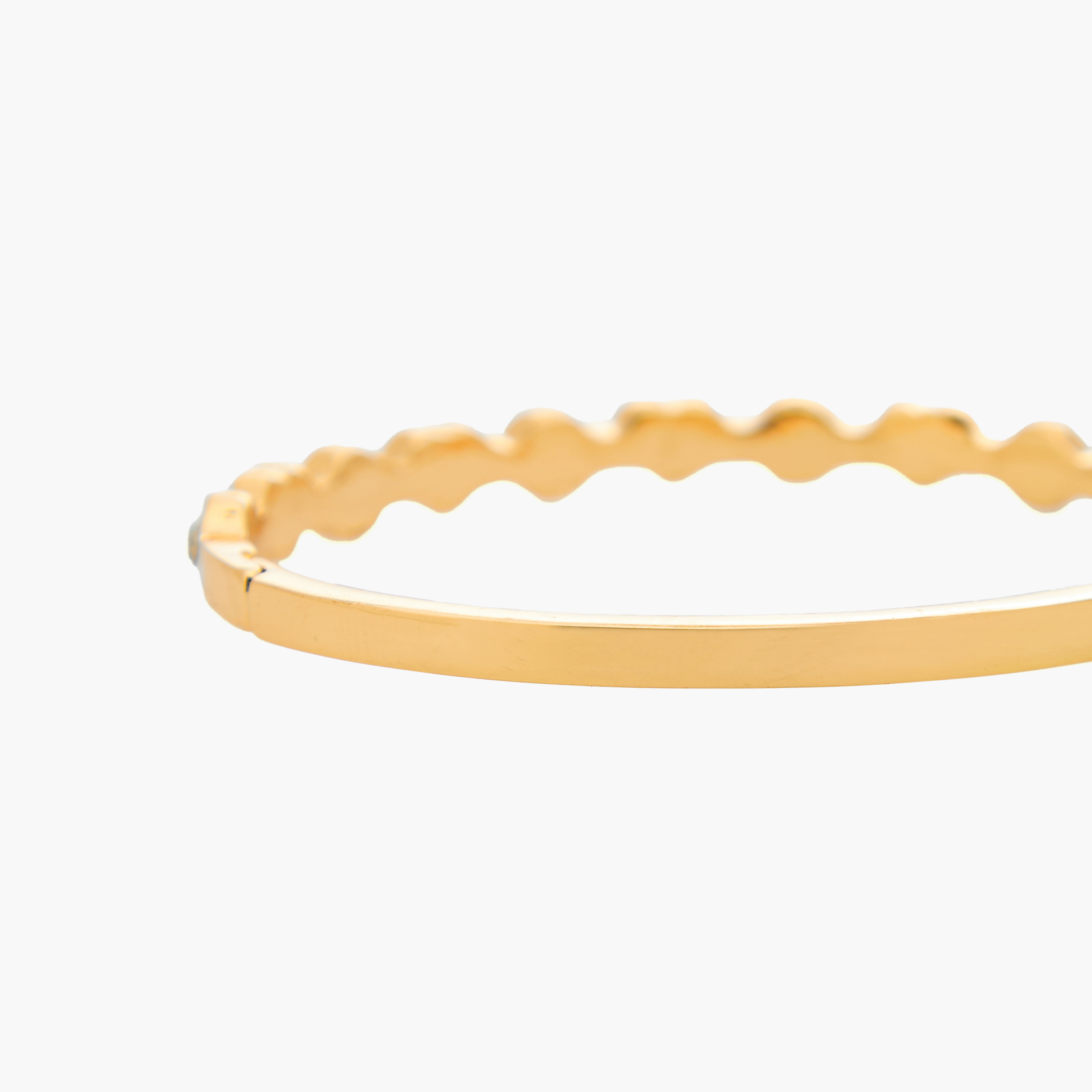 Gold Tone Heart Embellished Bracelet-women-watchesandjewellery-jewellery-banglesandbracelets-image-4