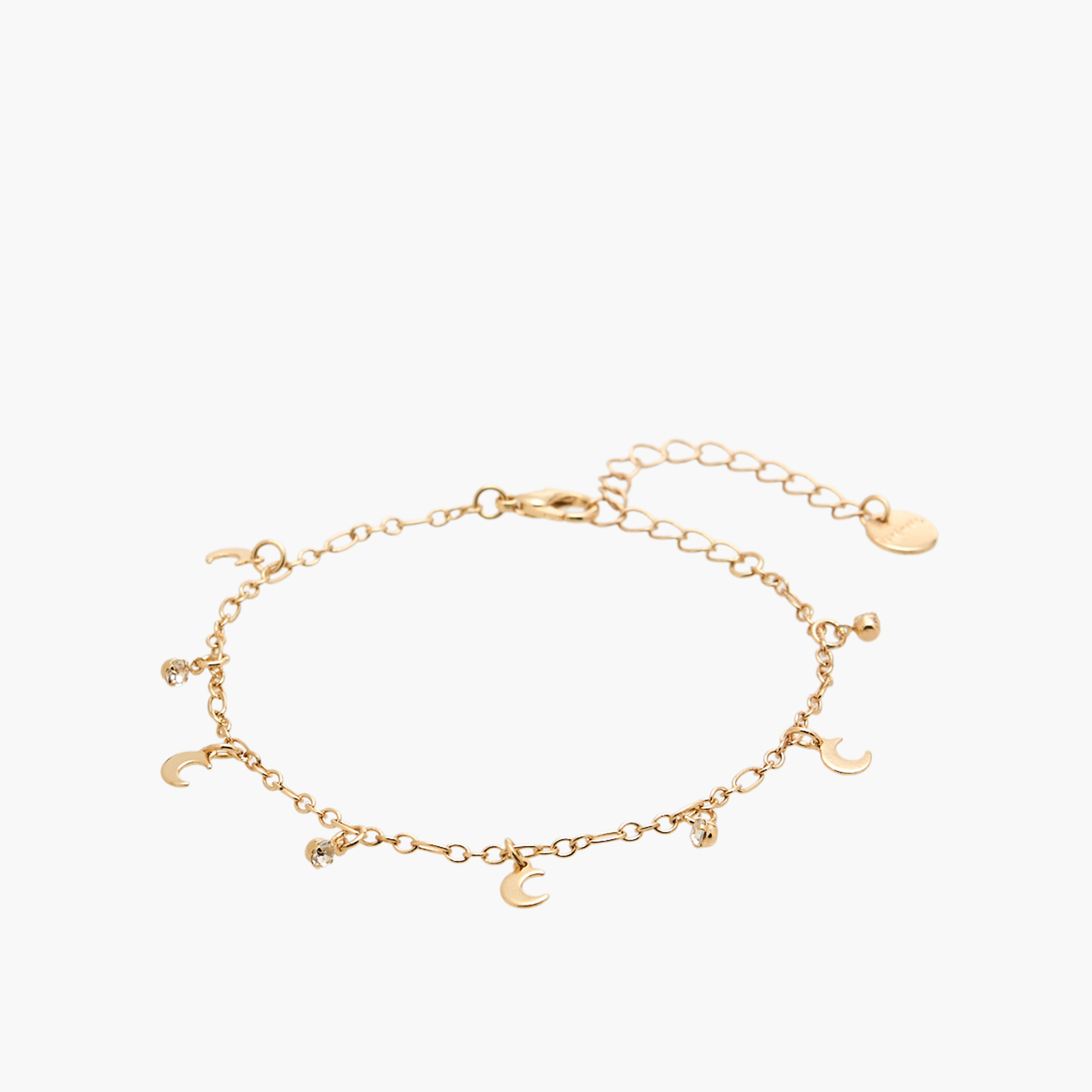 أساور بلون ذهبي مزينة - 4 قطع-women-watchesandjewellery-jewellery-banglesandbracelets-image-4