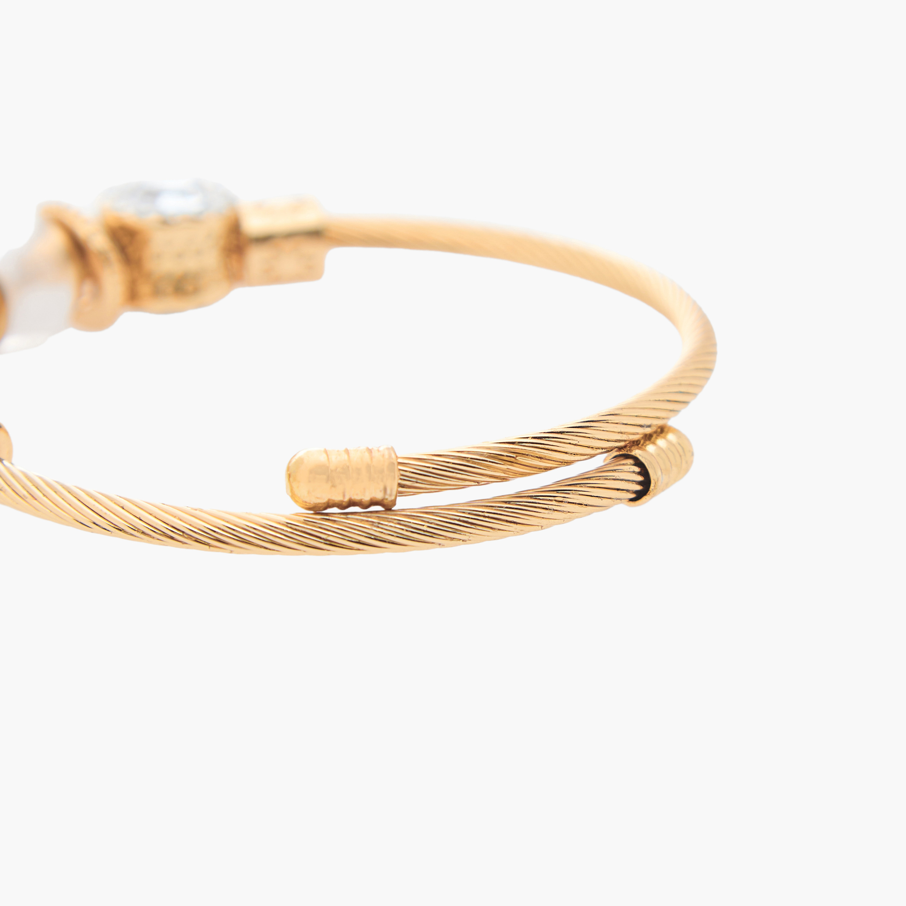 Gold Tone Embellished Bracelet-women-watchesandjewellery-jewellery-banglesandbracelets-image-4