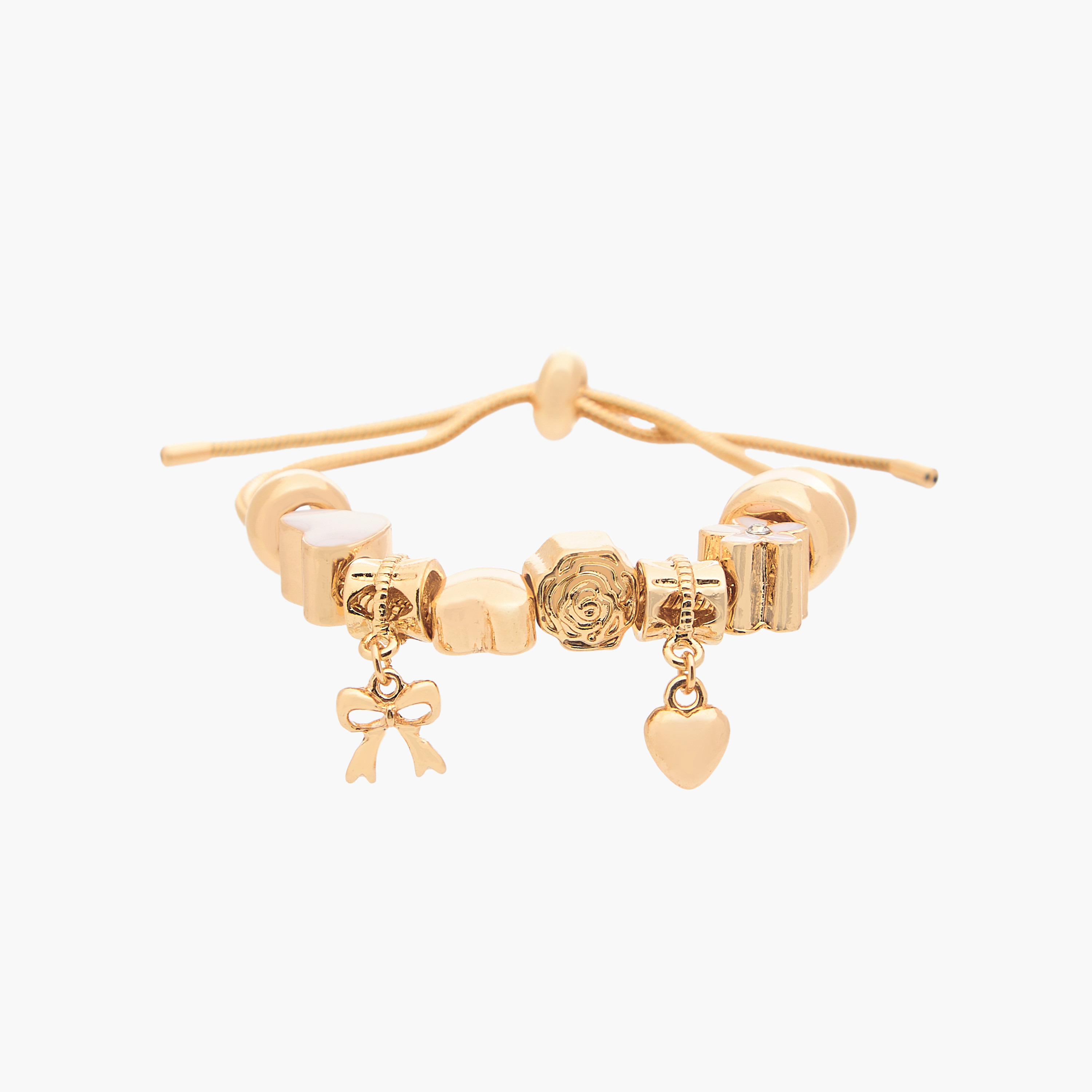 Gold Tone Charm Bracelet-women-watchesandjewellery-jewellery-banglesandbracelets-image-1