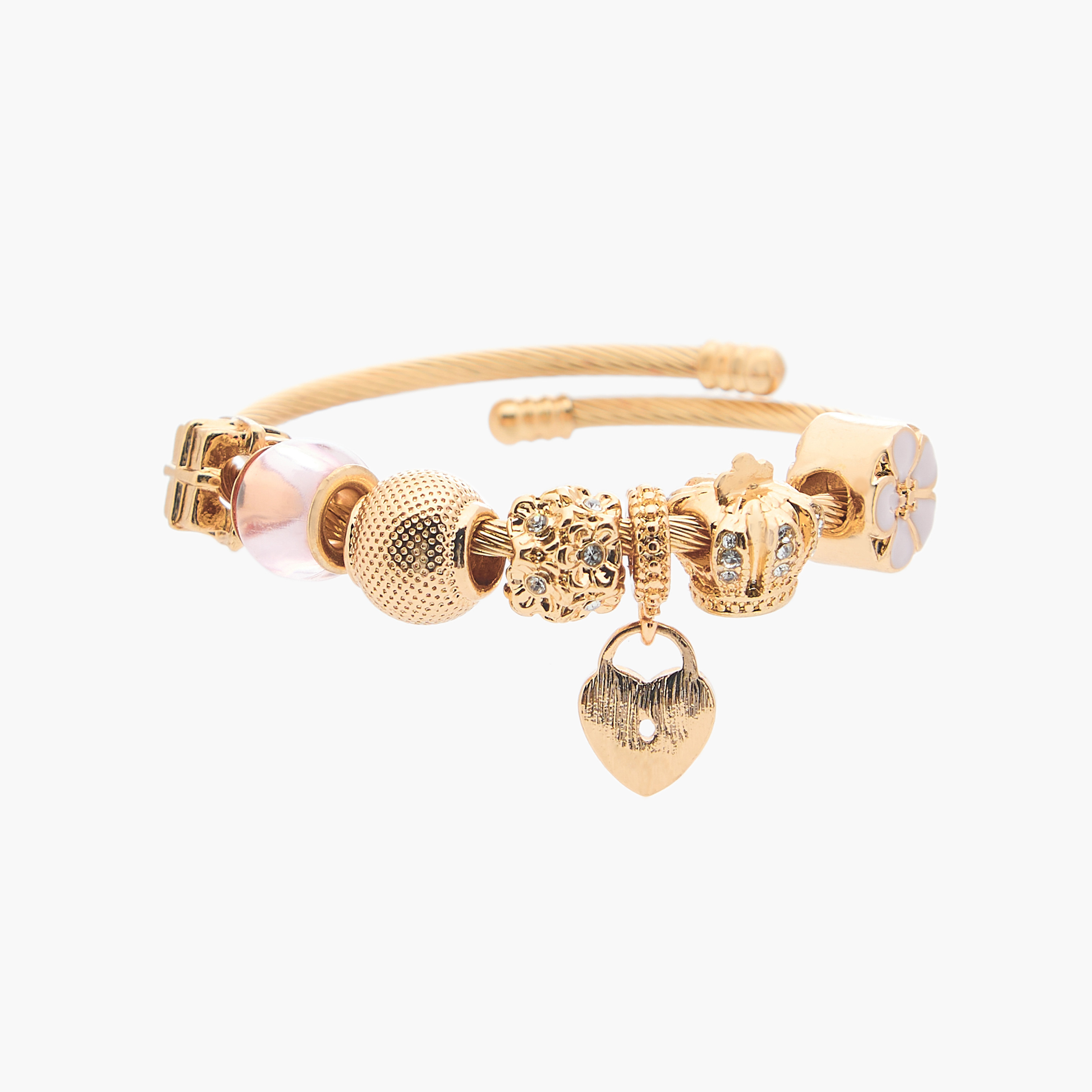 سوار ذهبي اللون بتزيينات-women-watchesandjewellery-jewellery-banglesandbracelets-image-1