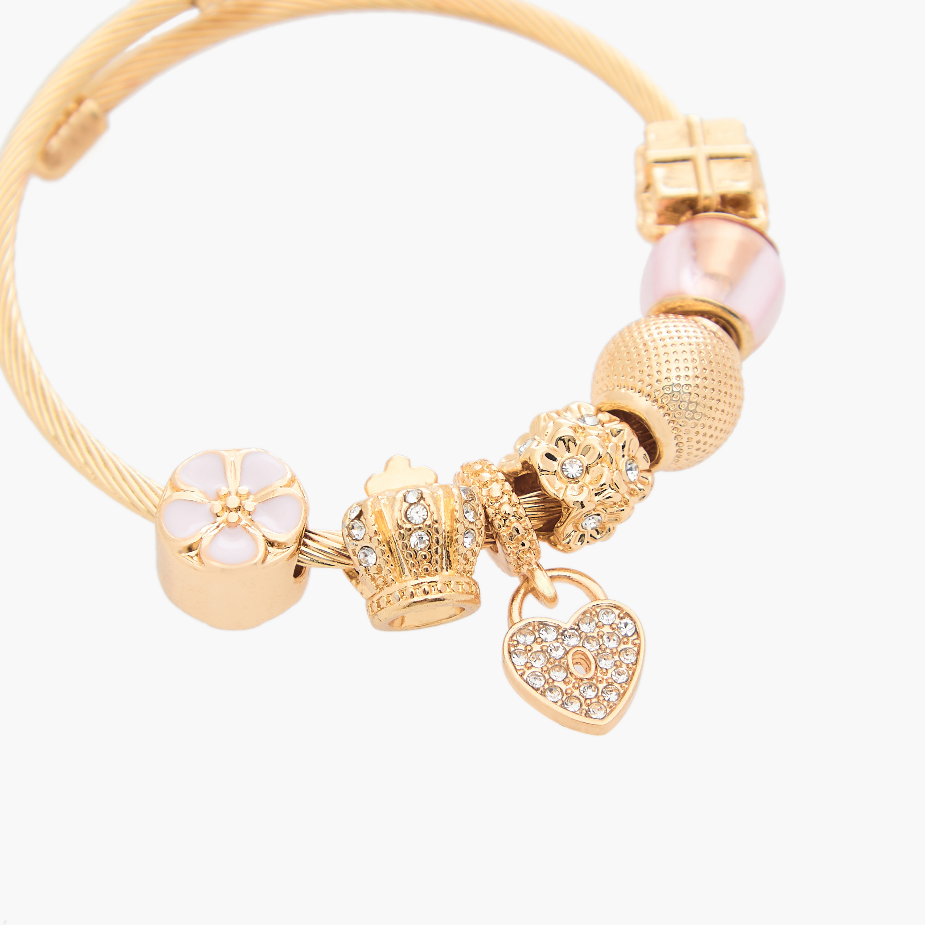 سوار ذهبي اللون بتزيينات-women-watchesandjewellery-jewellery-banglesandbracelets-image-3