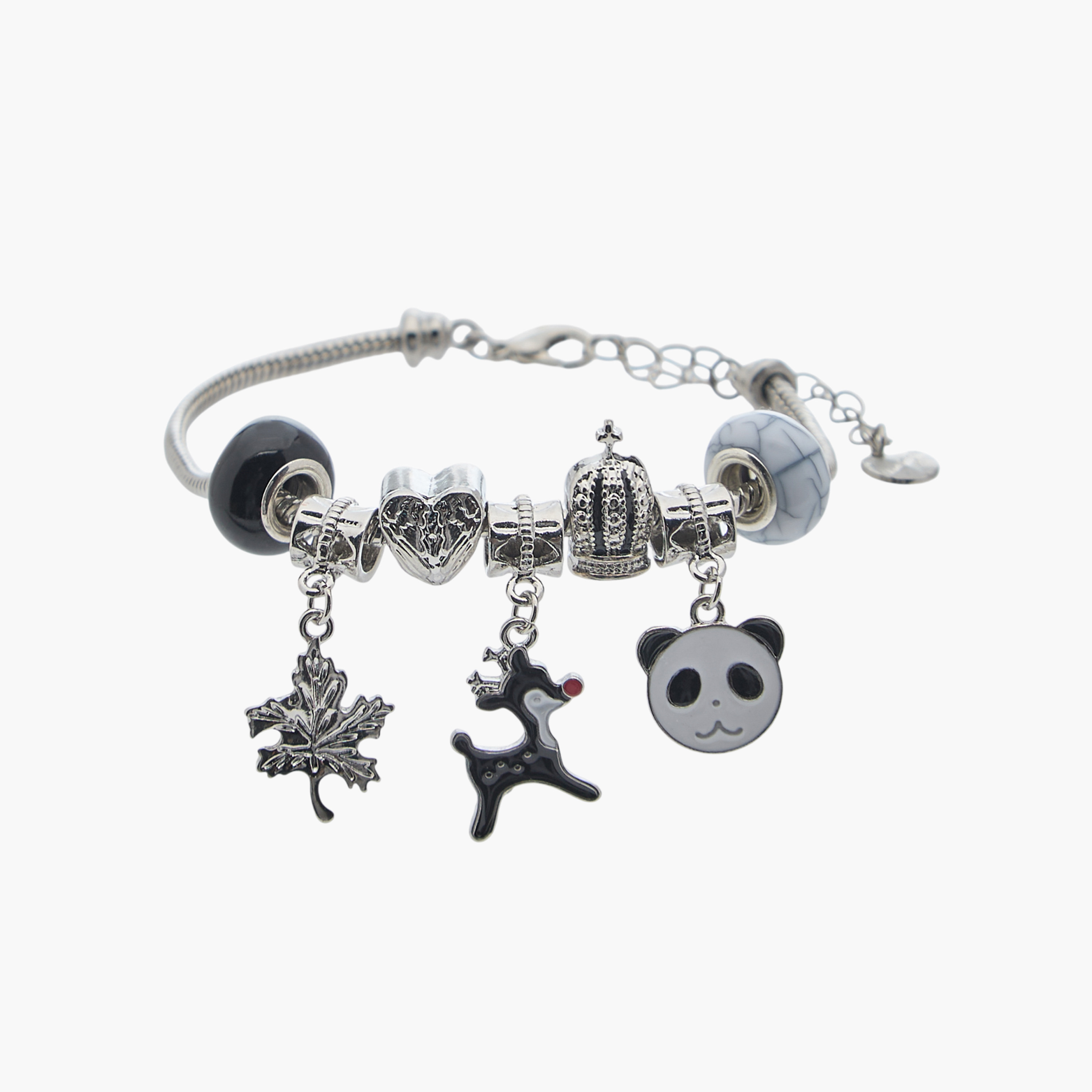 Silver Tone Charm Bracelet-women-watchesandjewellery-jewellery-banglesandbracelets-image-1