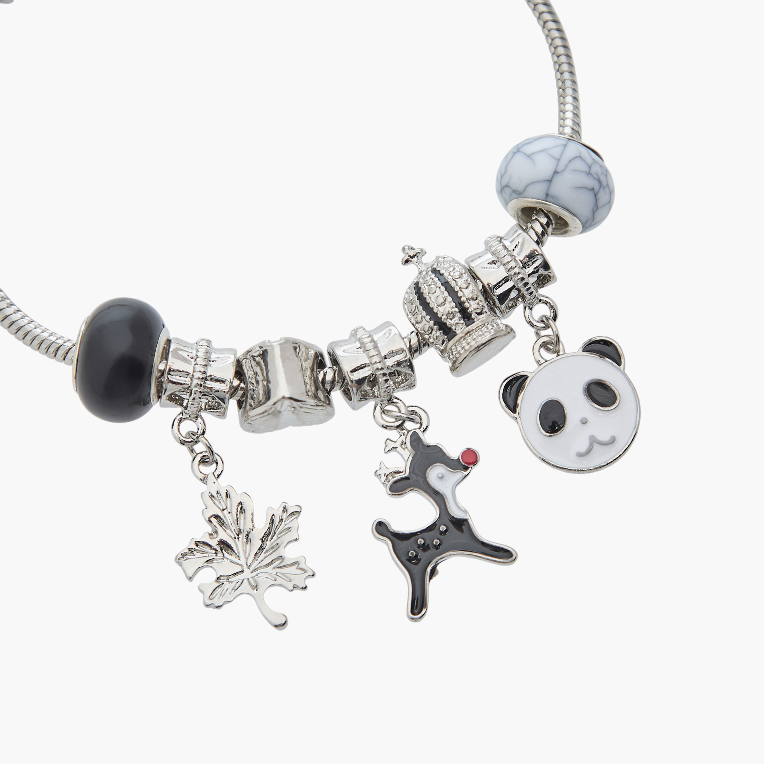 Silver Tone Charm Bracelet-women-watchesandjewellery-jewellery-banglesandbracelets-image-3
