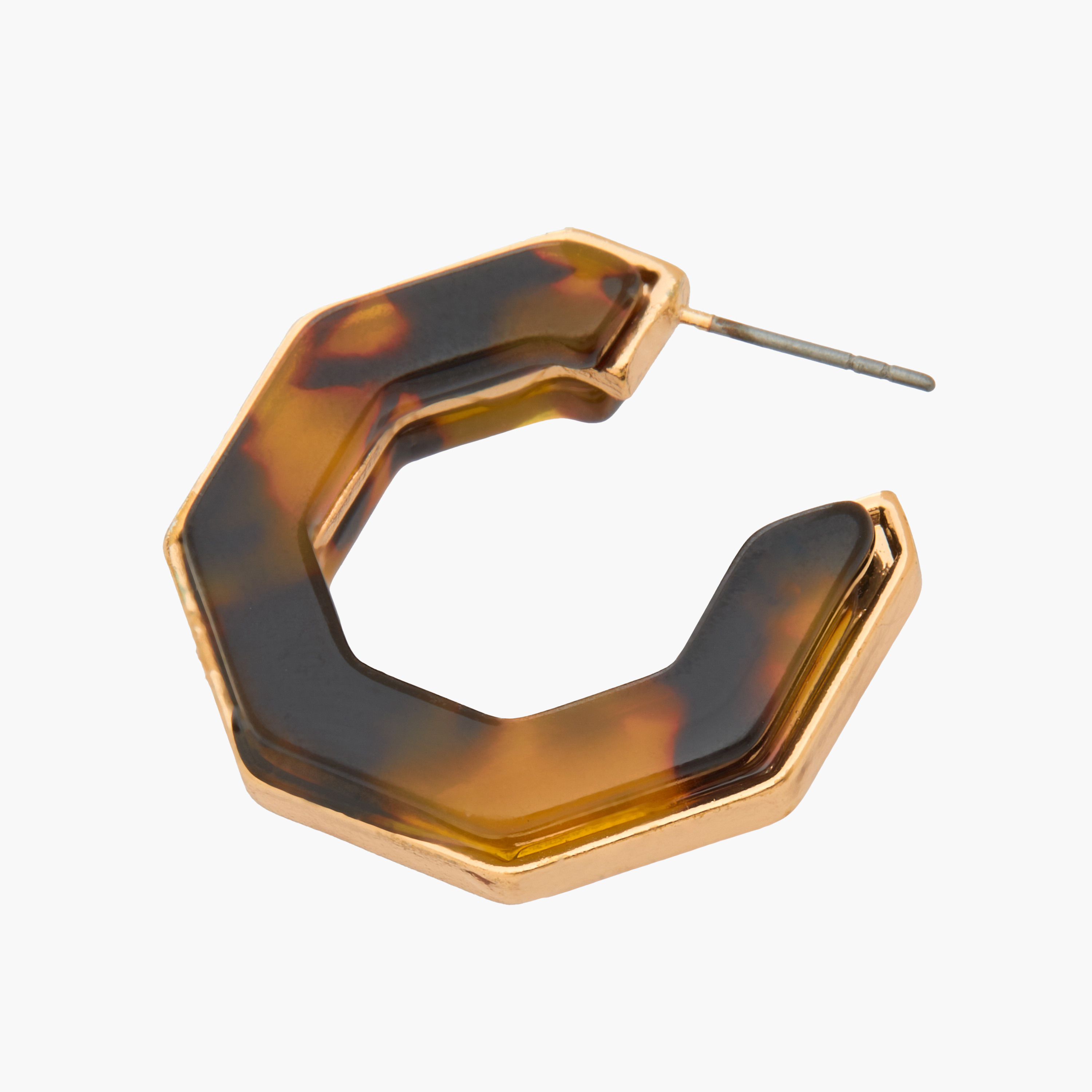 Geometric Hoop Earrings with Pushback Closure-women-watchesandjewellery-jewellery-earrings-image-3