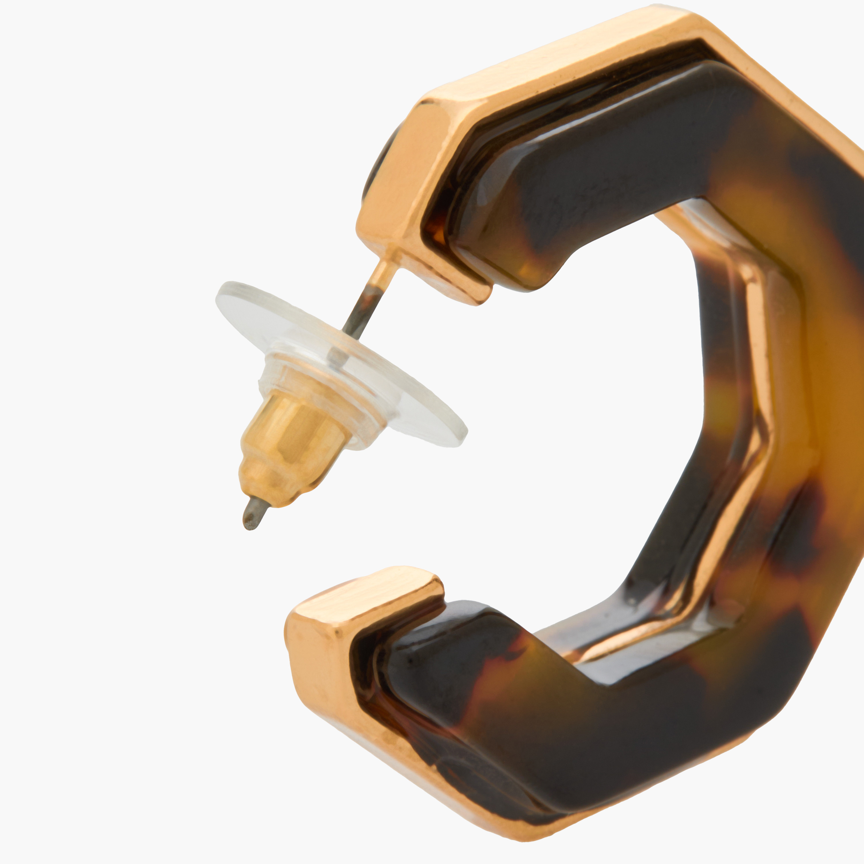 Geometric Hoop Earrings with Pushback Closure-women-watchesandjewellery-jewellery-earrings-image-4