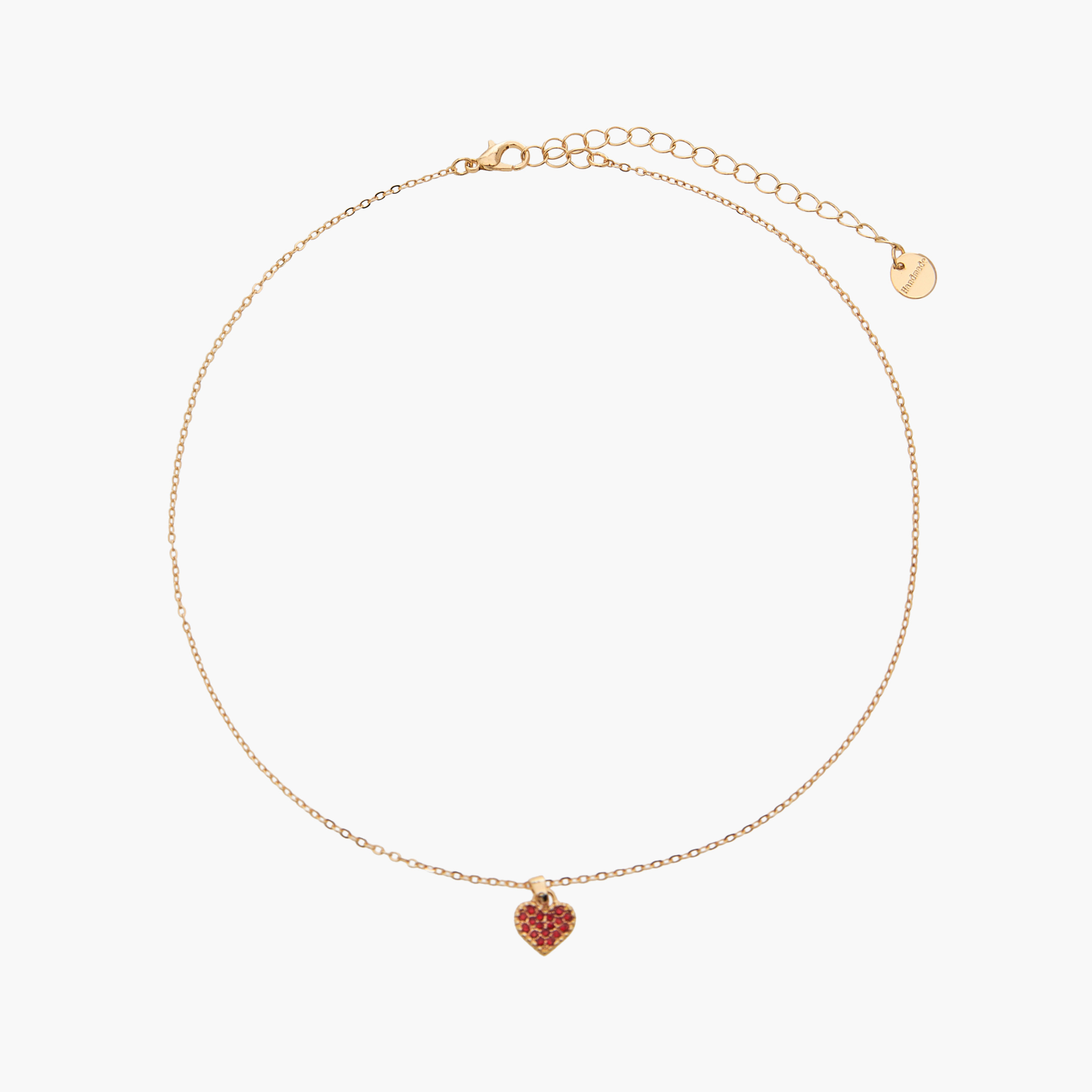 طقم عقد وحلقان مزين بقلب - قطعتين-girls-accessories-jewellery-image-2