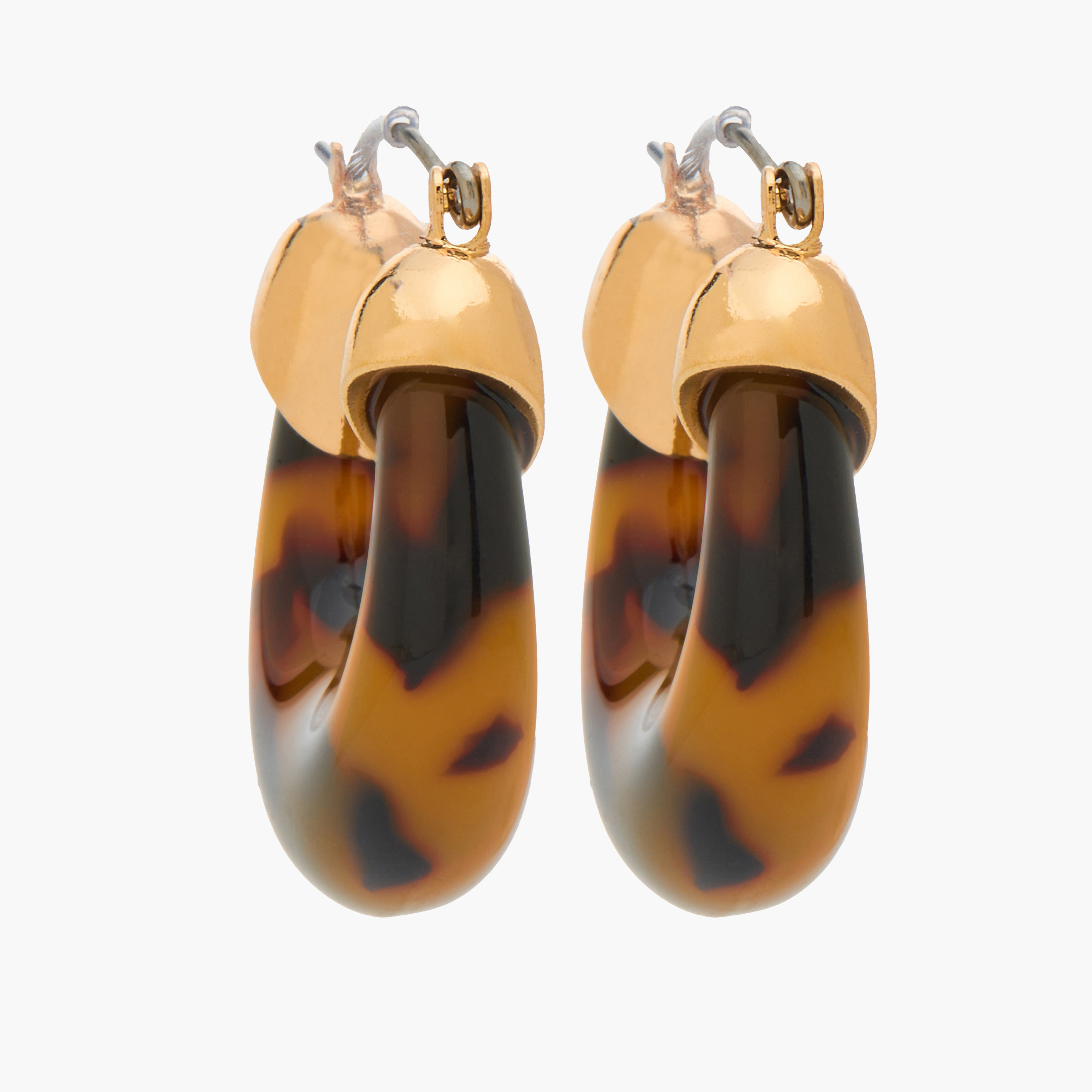 Printed Hoop Earrings with Hinged Closure-women-watchesandjewellery-jewellery-earrings-image-1