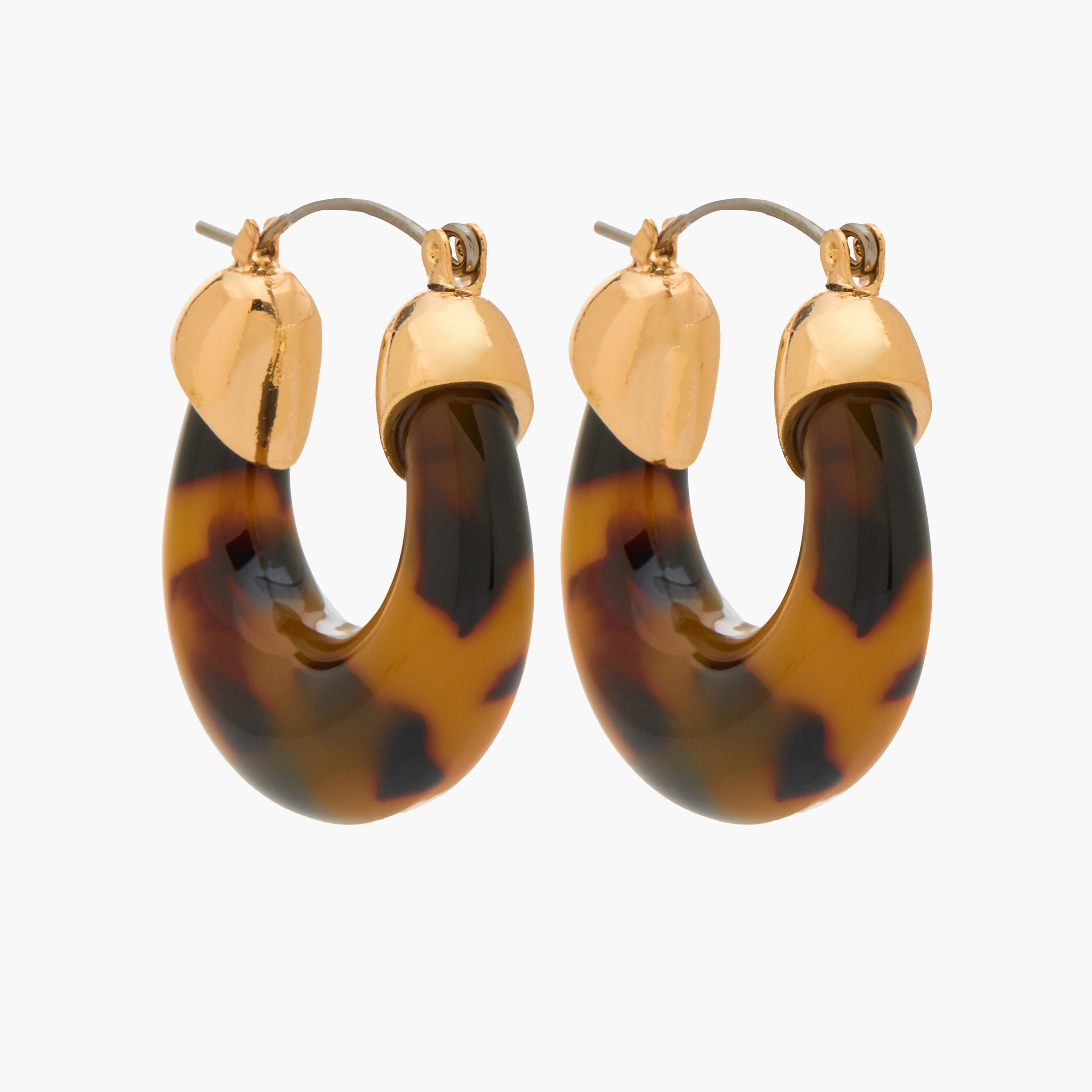 Printed Hoop Earrings with Hinged Closure-women-watchesandjewellery-jewellery-earrings-image-2