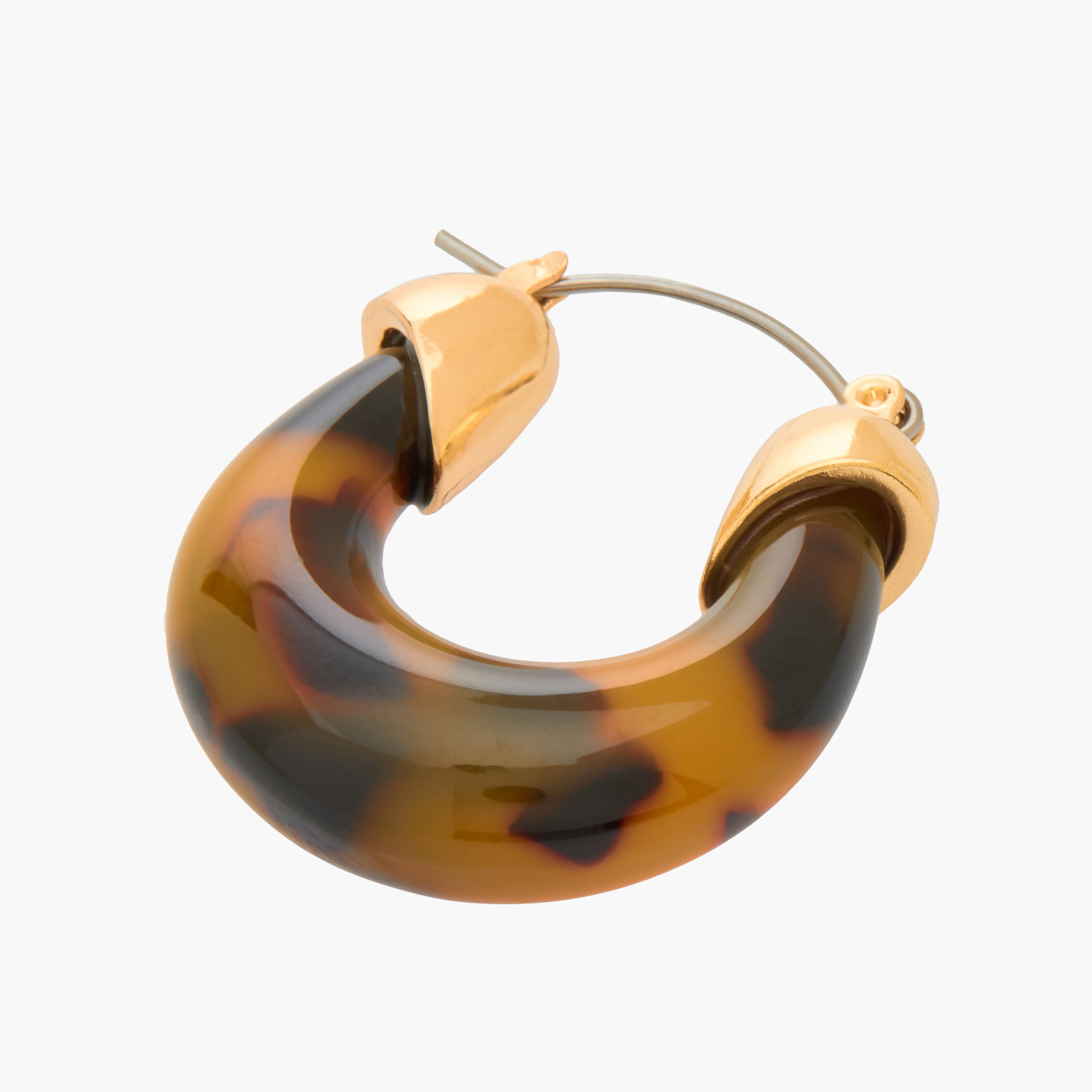 Printed Hoop Earrings with Hinged Closure-women-watchesandjewellery-jewellery-earrings-image-3