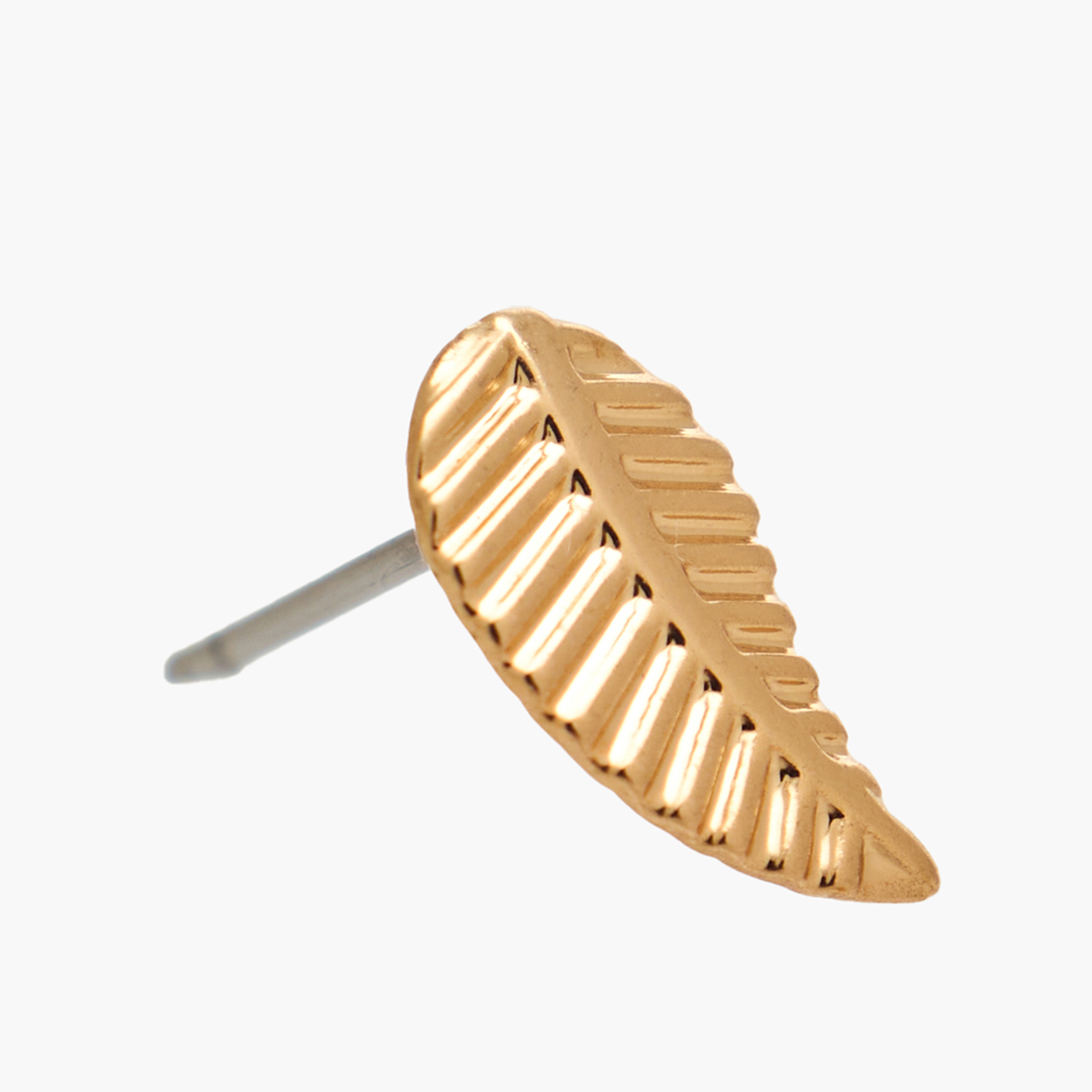 Pack of 9 Gold Tone Assorted Stud Earrings with Pushback Closure-women-watchesandjewellery-jewellery-earrings-image-4