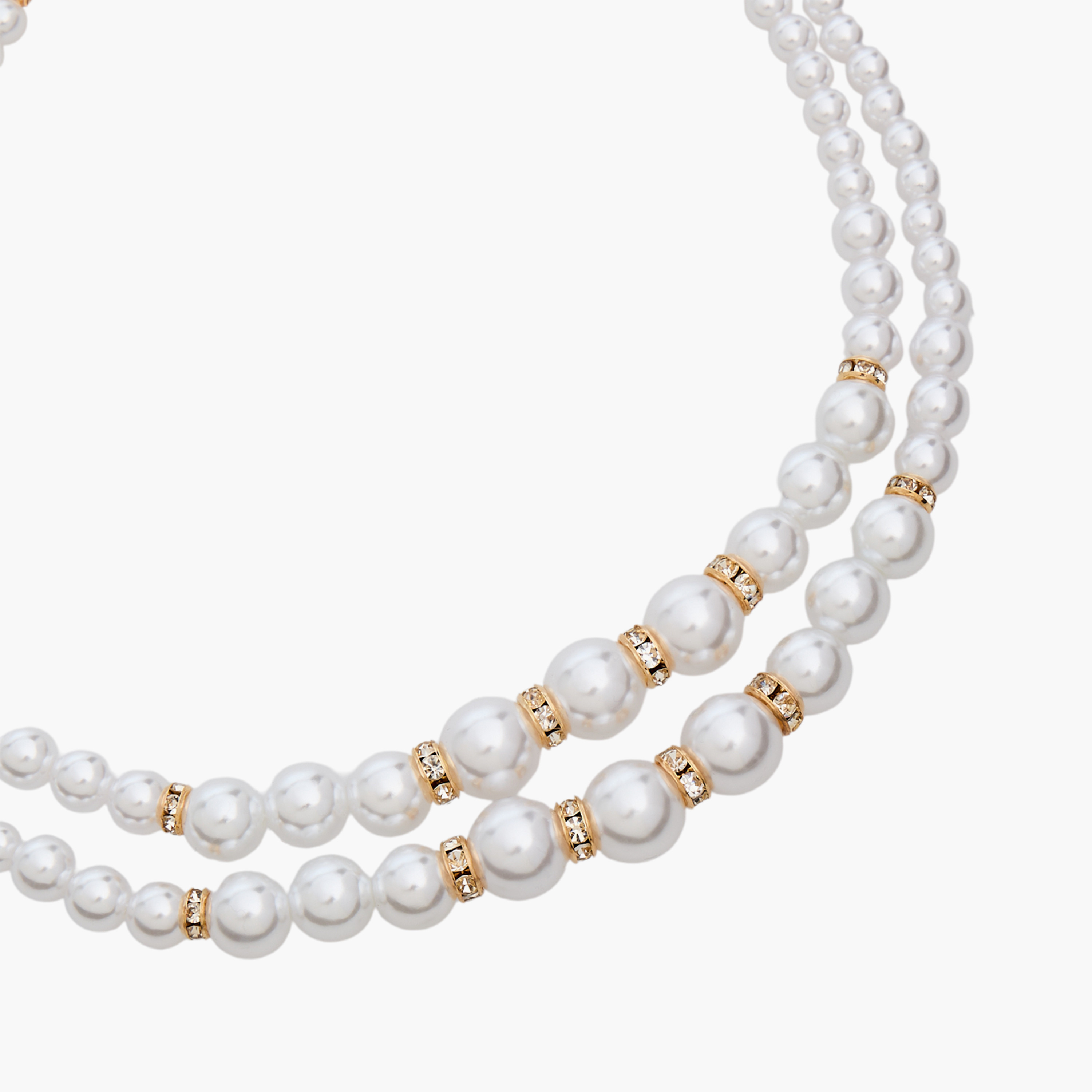 Layered Pearl Necklace with Embellishment-women-watchesandjewellery-jewellery-necklacesandpendants-image-2