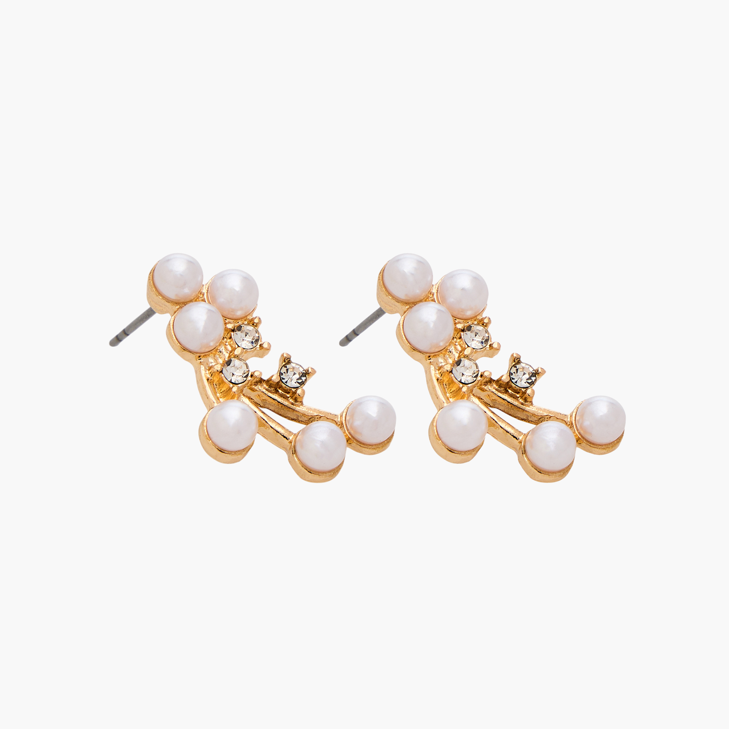عقد وحلق بتزيينات لؤلؤ صناعي - طقم من قطعتين-girls-accessories-jewellery-image-4
