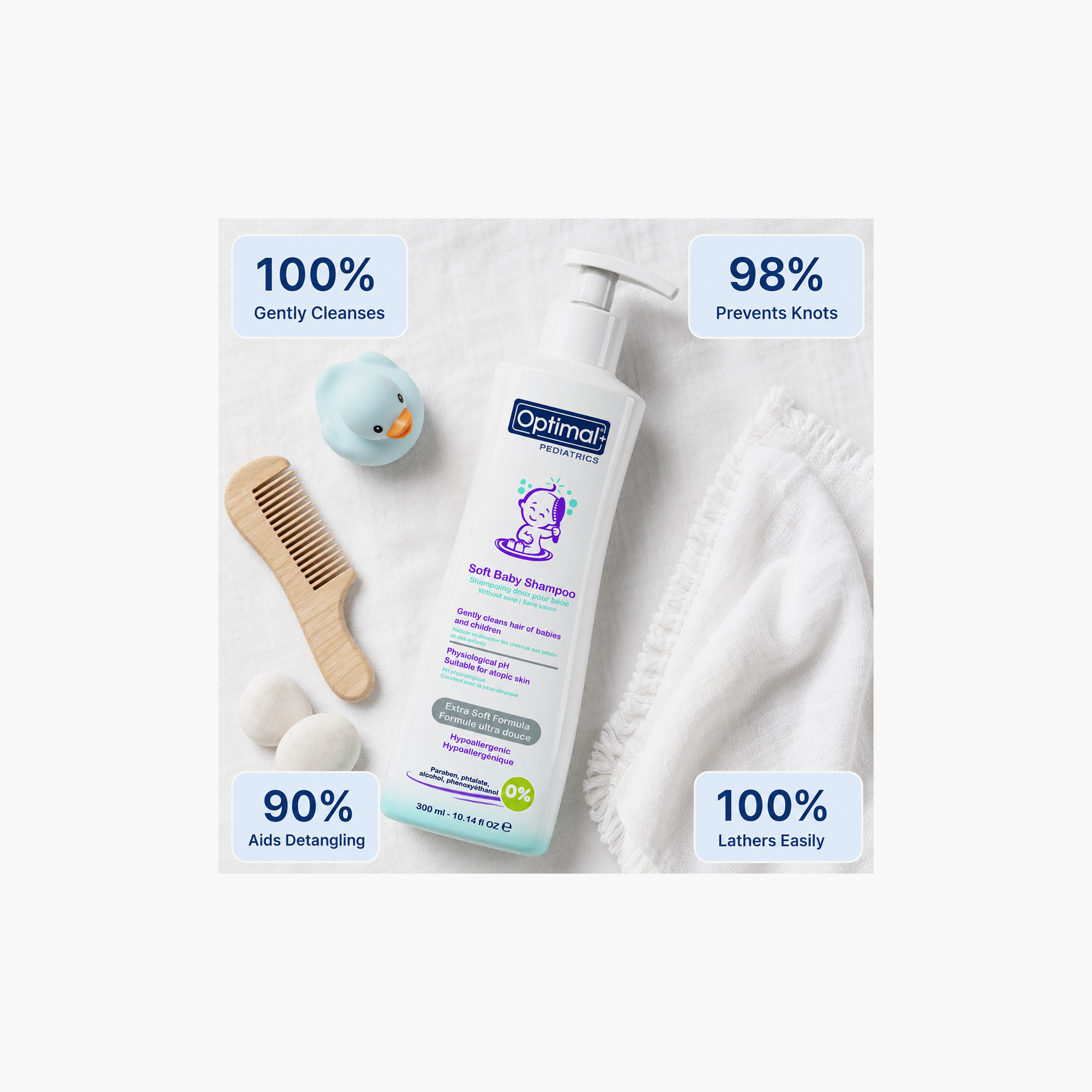 شامبو أطفال ناعم أوبتيمال بيدياتريكس | 300 مل-baby-bathandcare-hairbodyskincare-shampooandconditioner-image-5