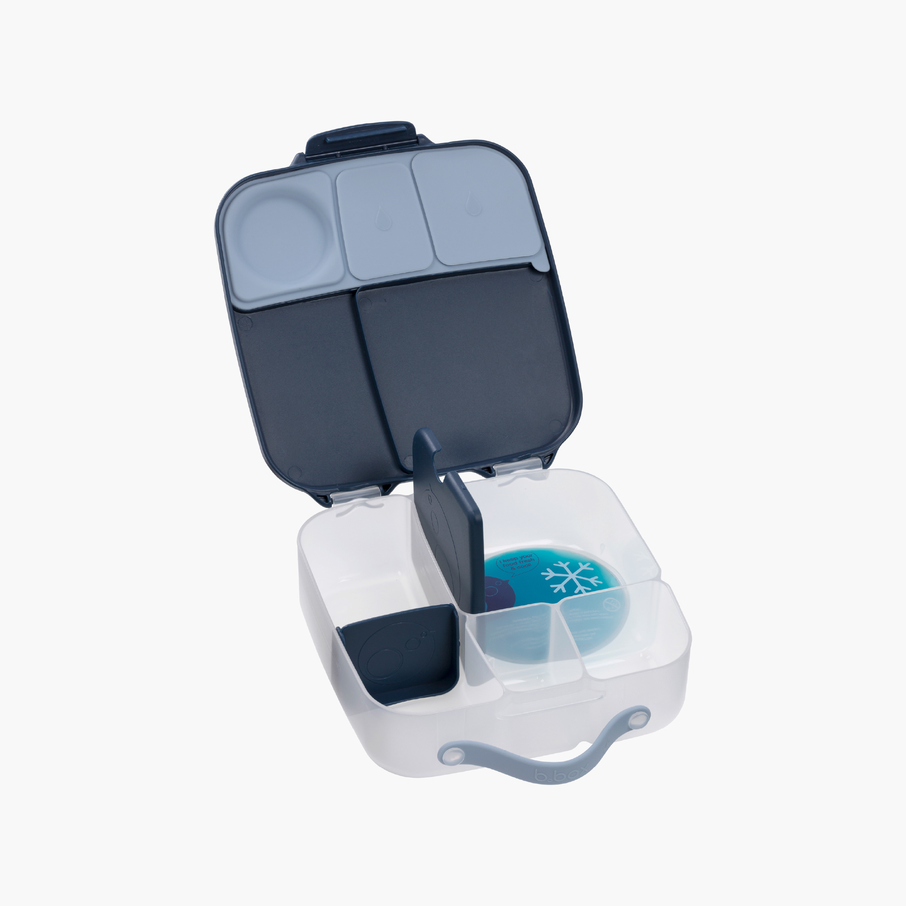 B.box BPA Free Bento Lunch Box & Removable Tray with Ice Pack & Removable Divider-school-lunchessentials-lunchboxes-image-2
