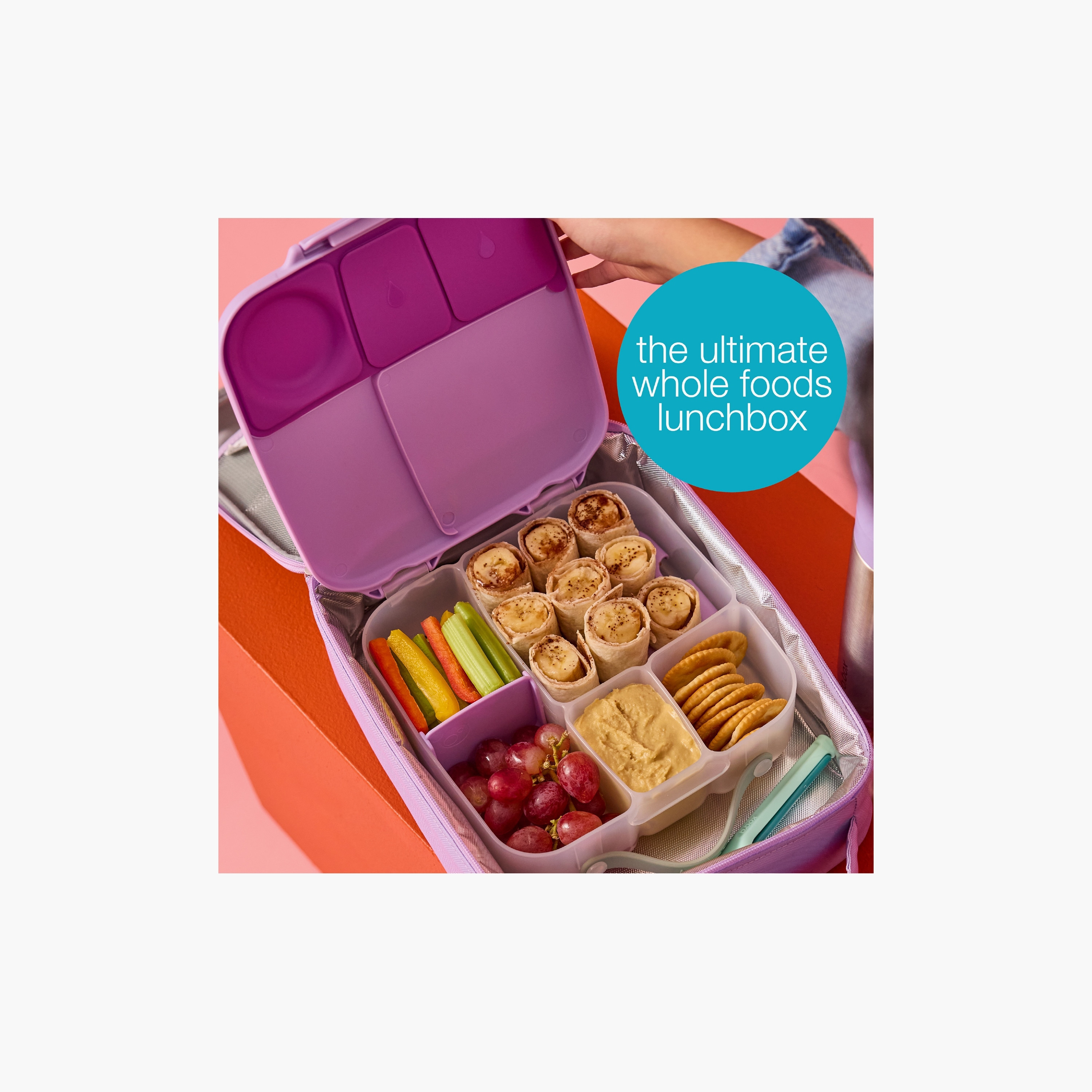 B.box BPA Free Bento Lunch Box & Removable Tray with Ice Pack & Removable Divider-school-lunchessentials-lunchboxes-image-9