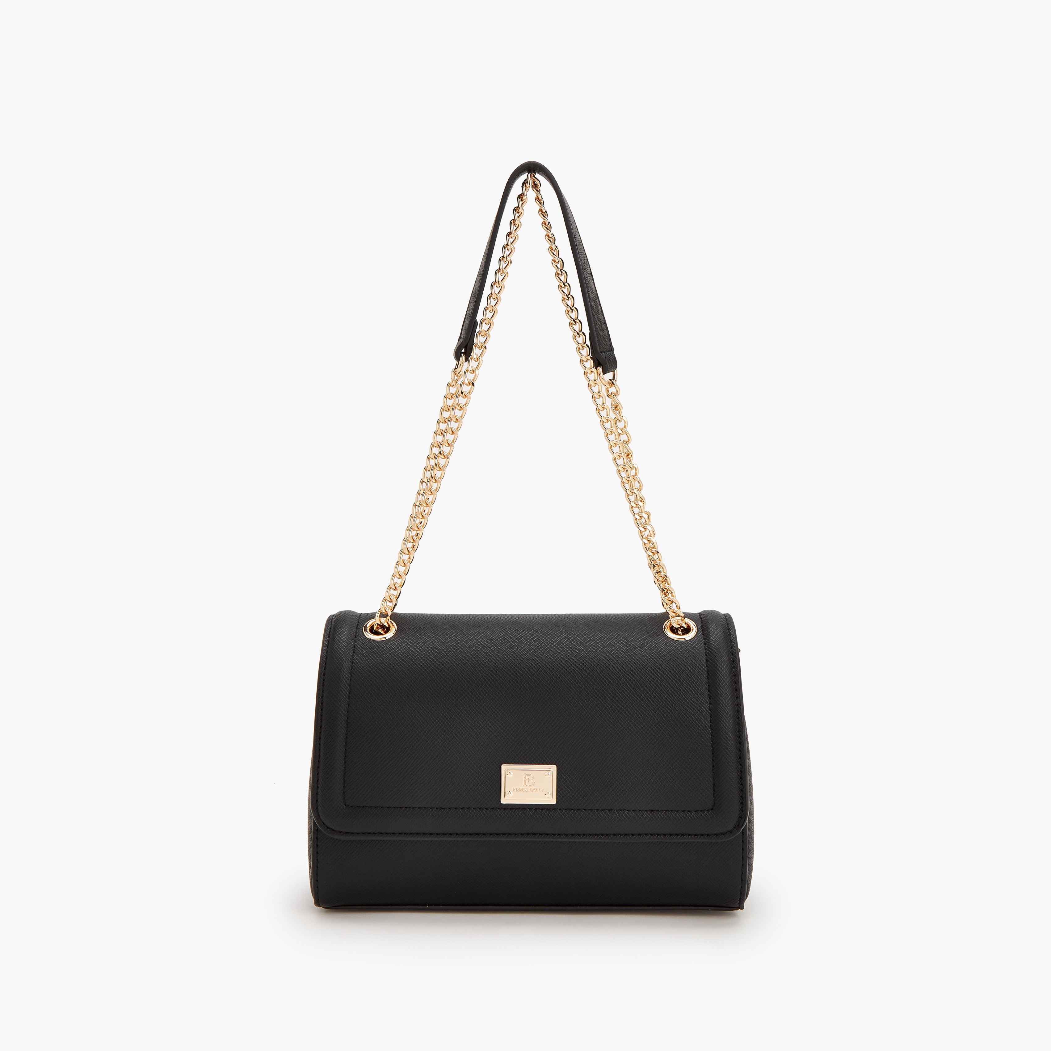 شنطة سلينغباك بملمس بارز وحزام سلسلة من فلورا بيلا-women-bagsandwallets-handbags-image-1